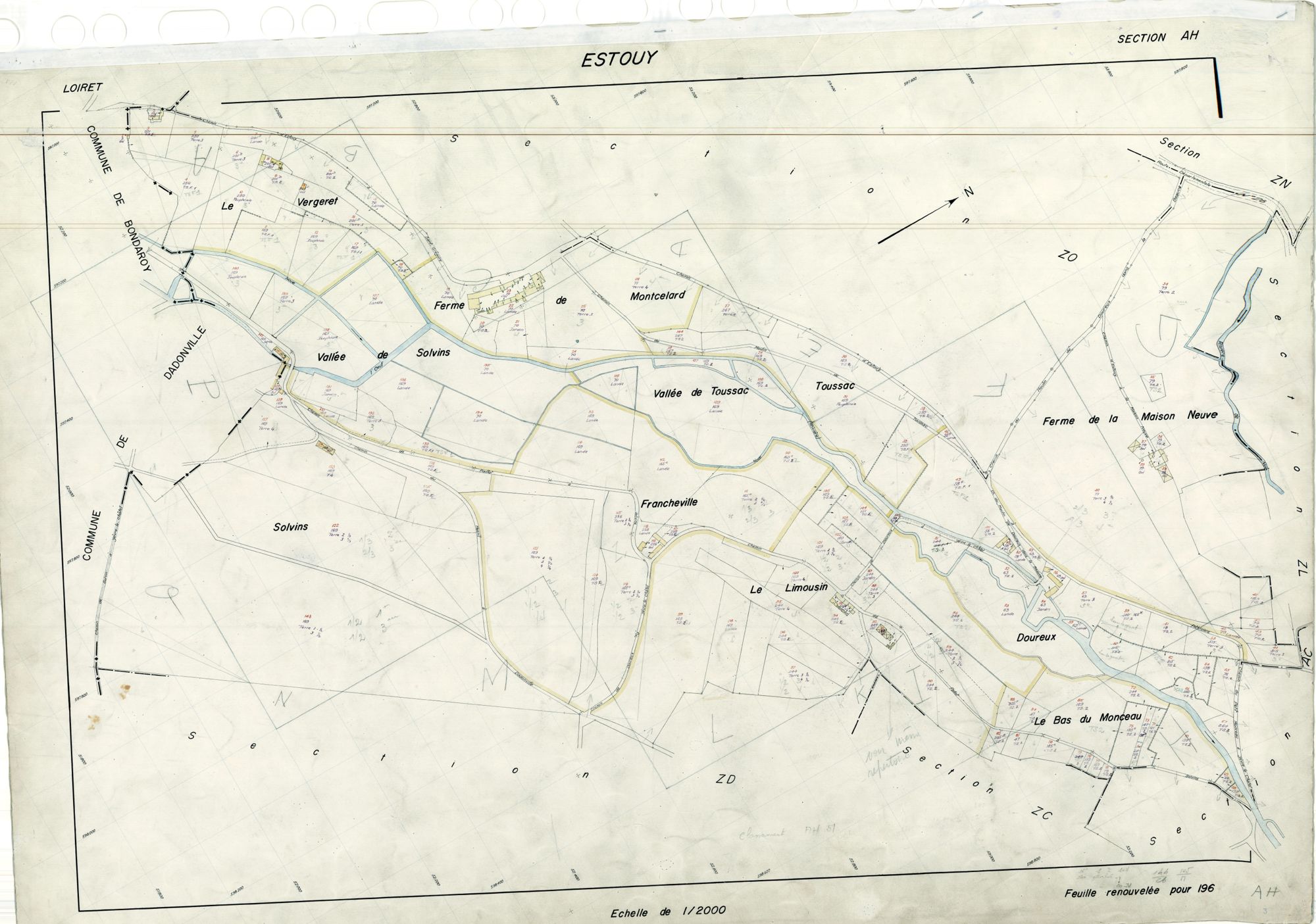 Estouy - Sections