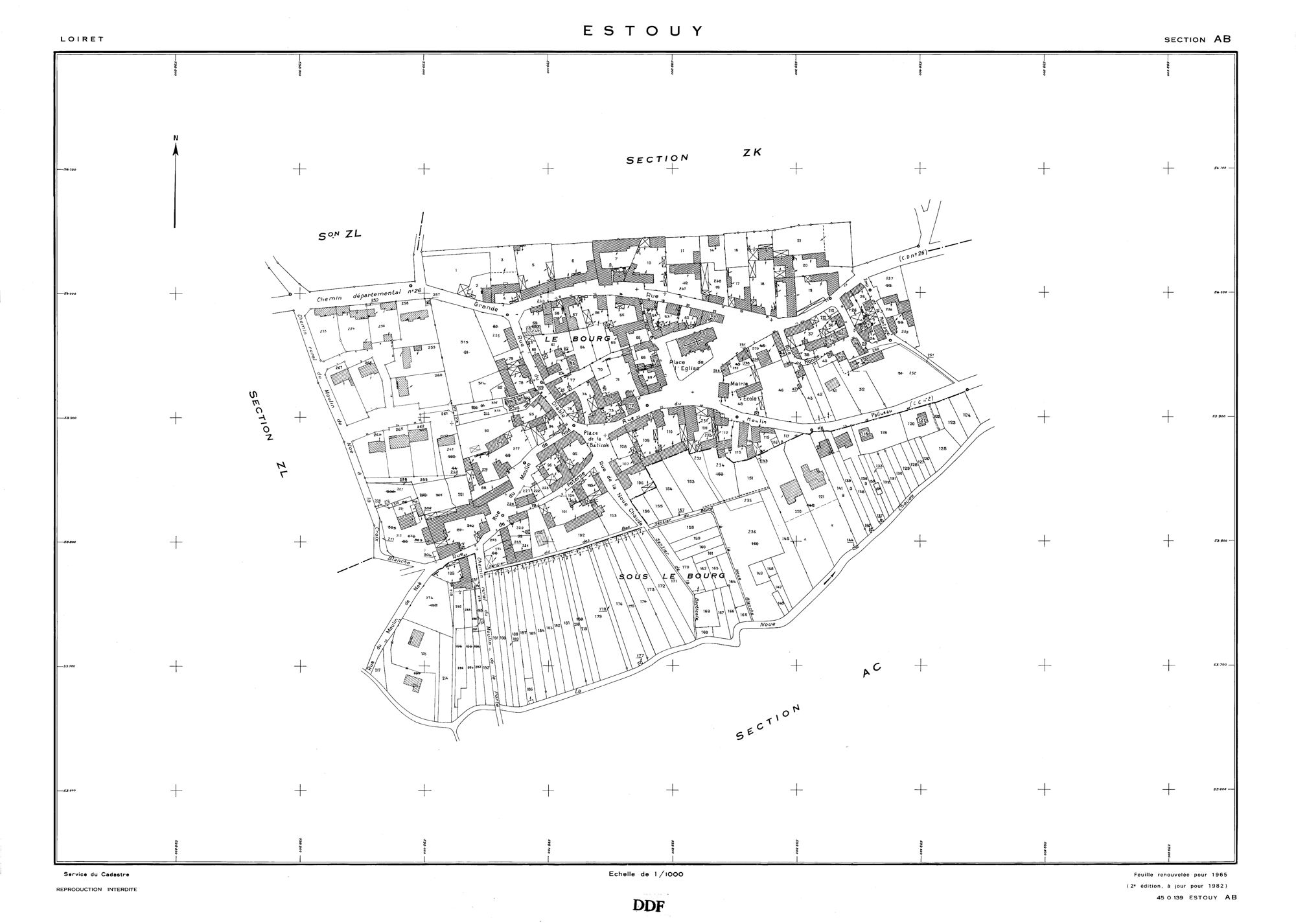 Estouy - Sections