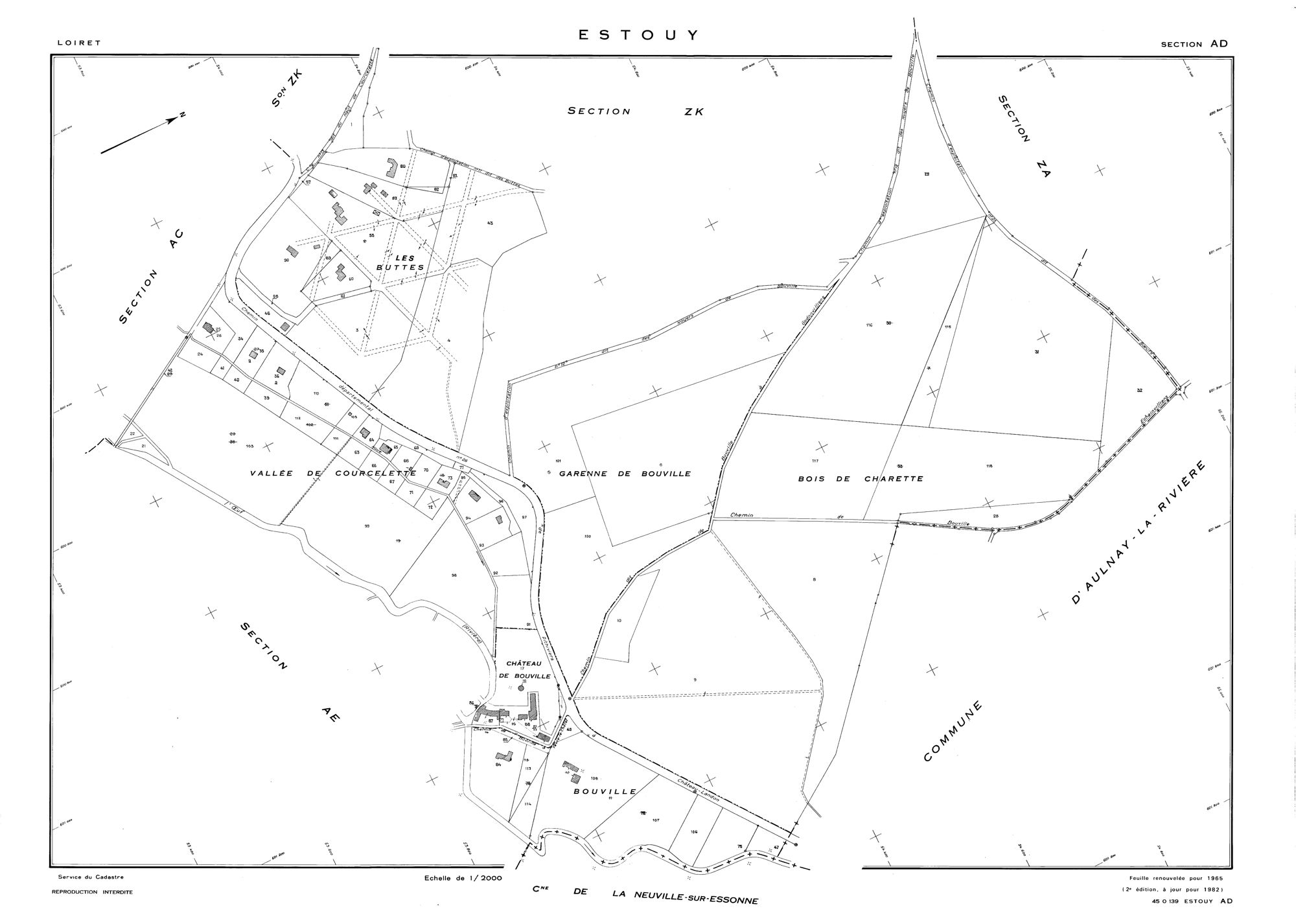 Estouy - Sections