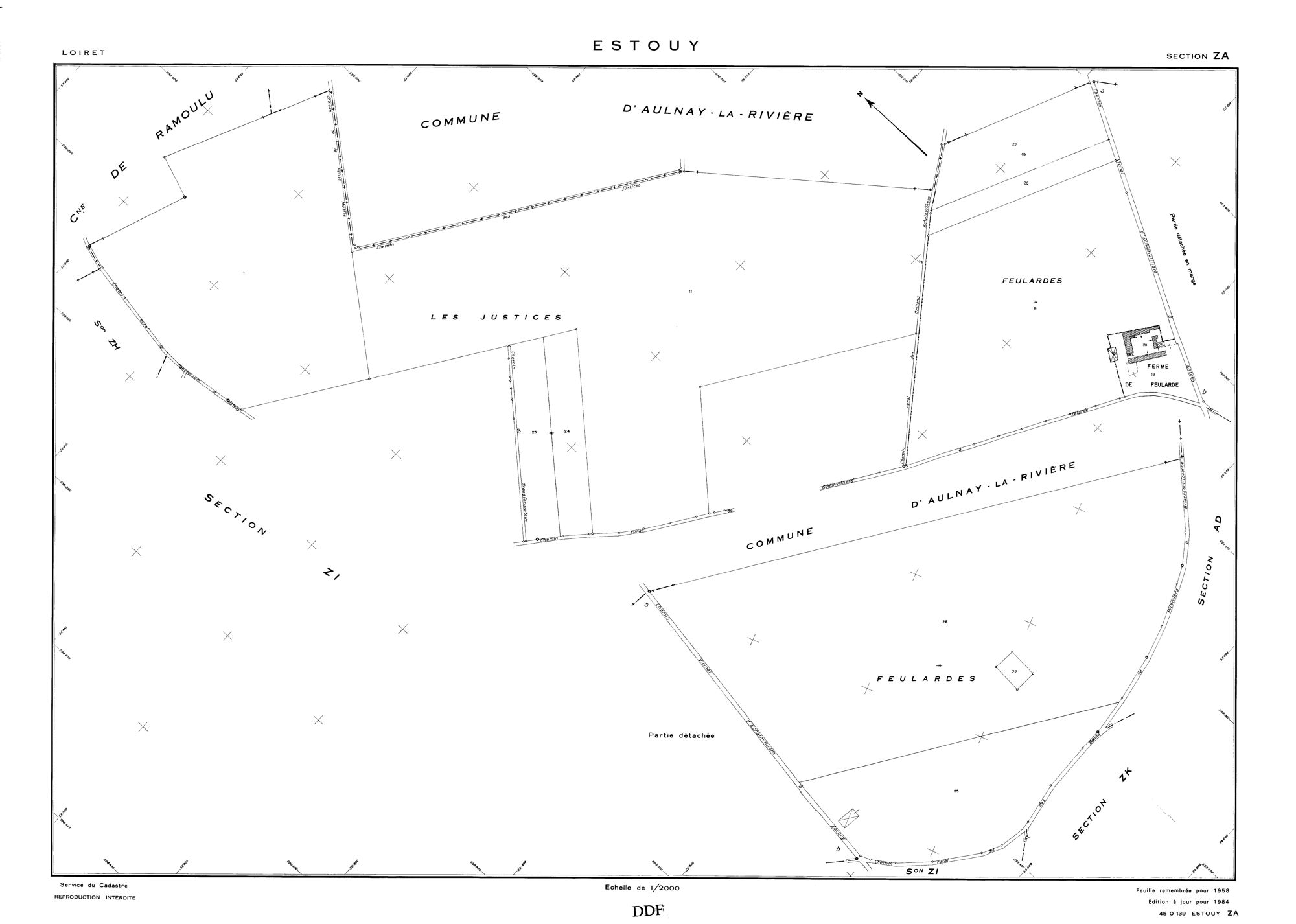 Estouy - Sections