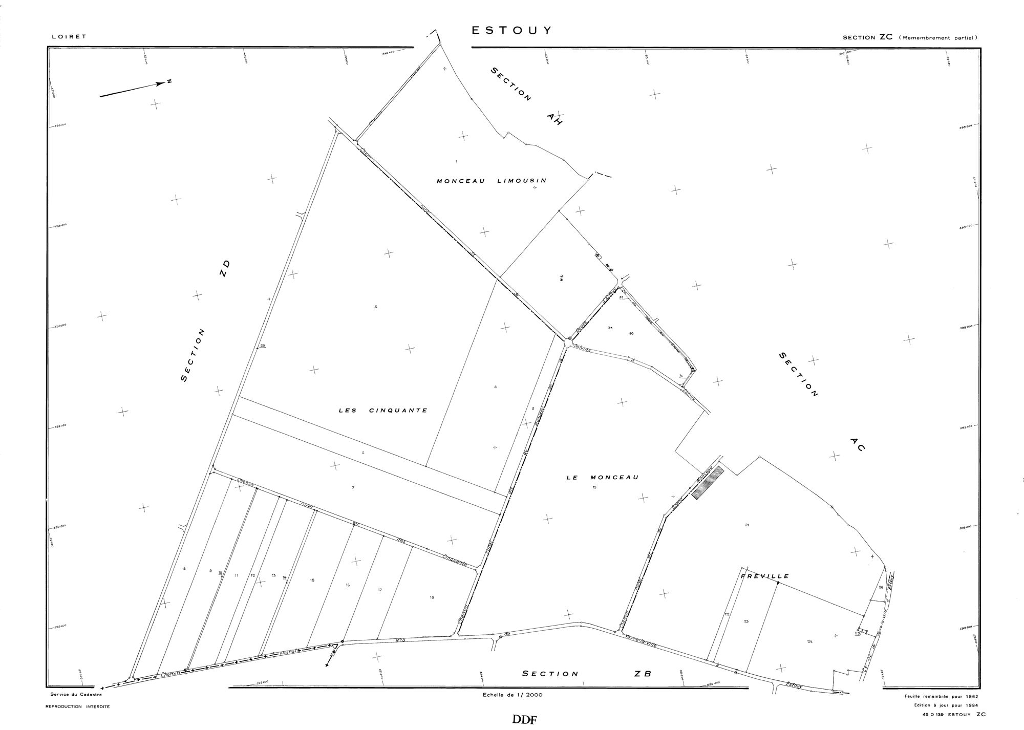 Estouy - Sections