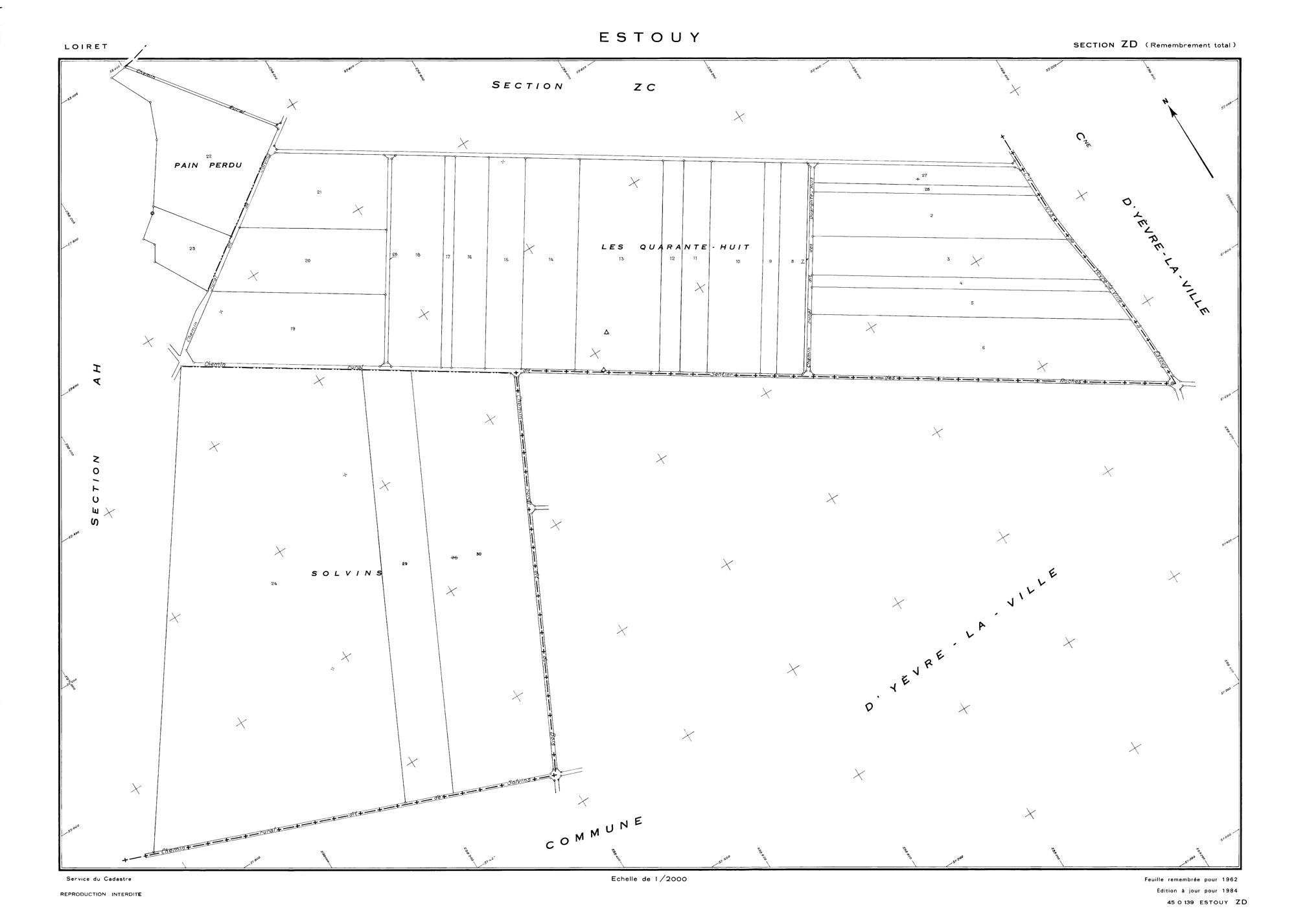 Estouy - Sections