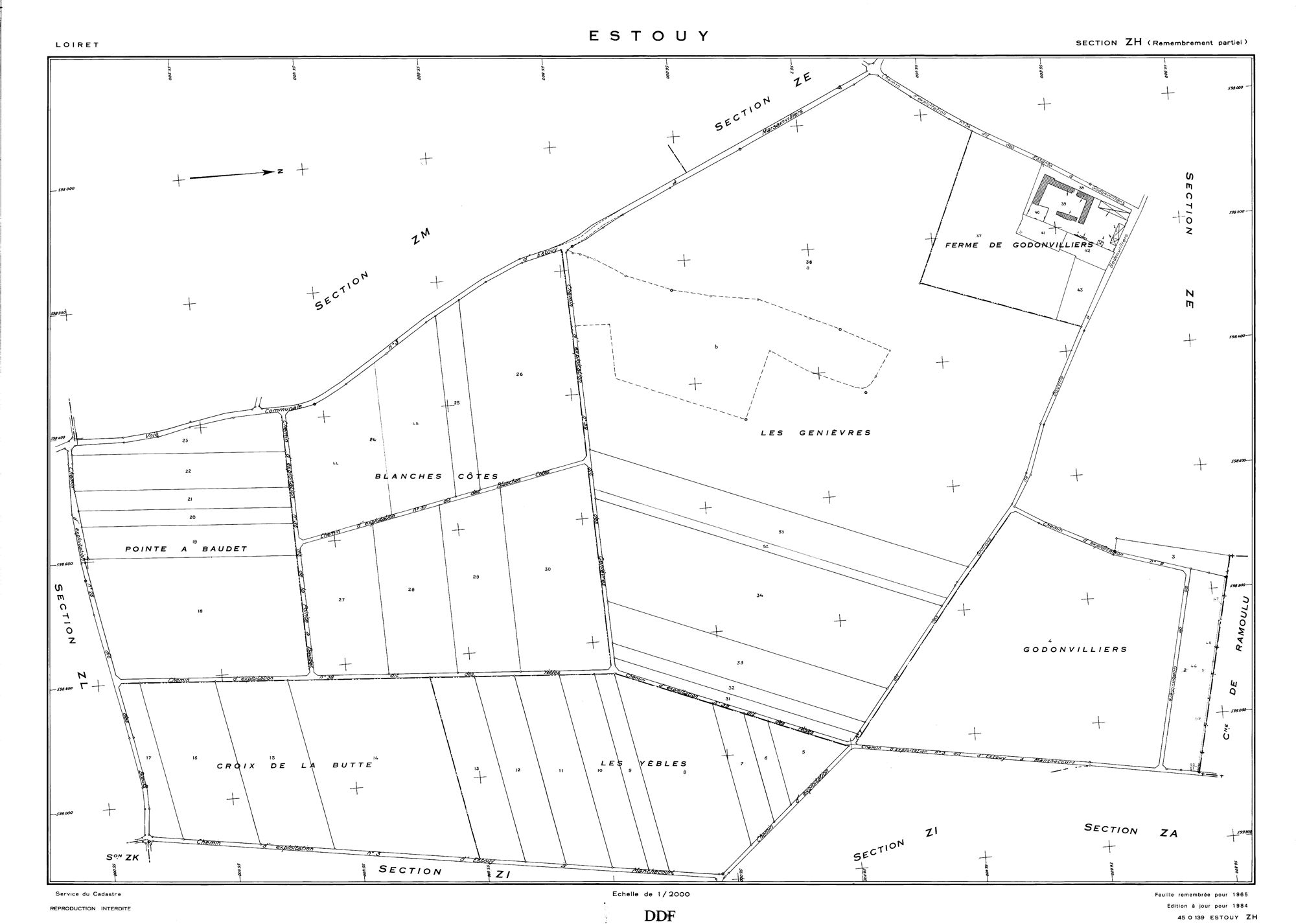 Estouy - Sections