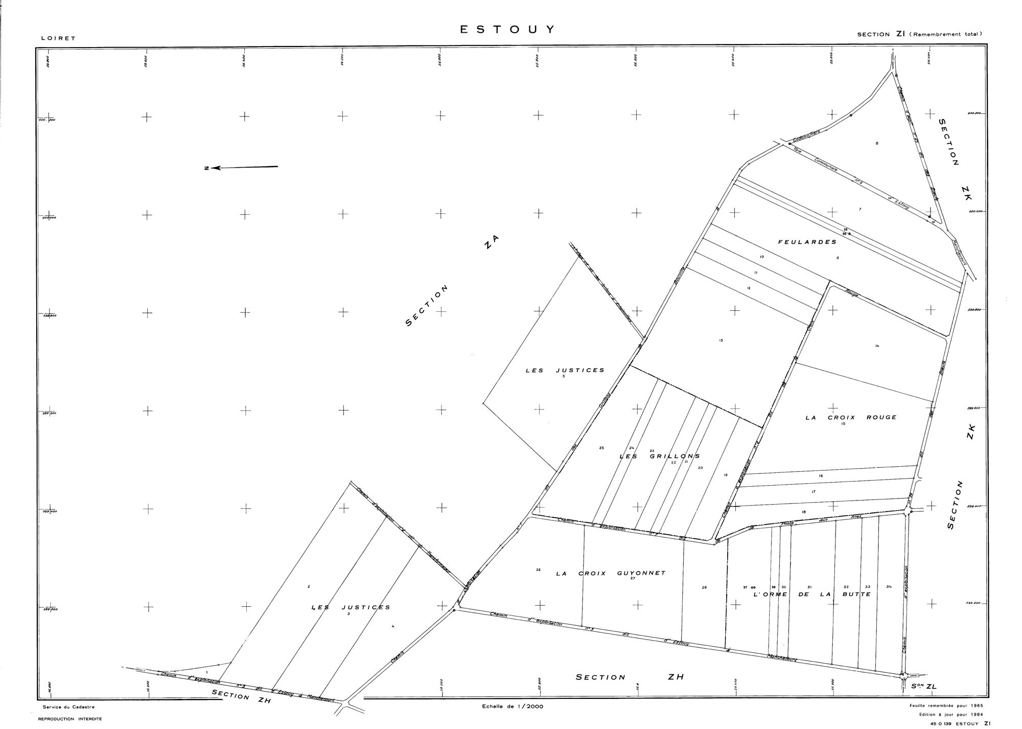 Estouy - Sections