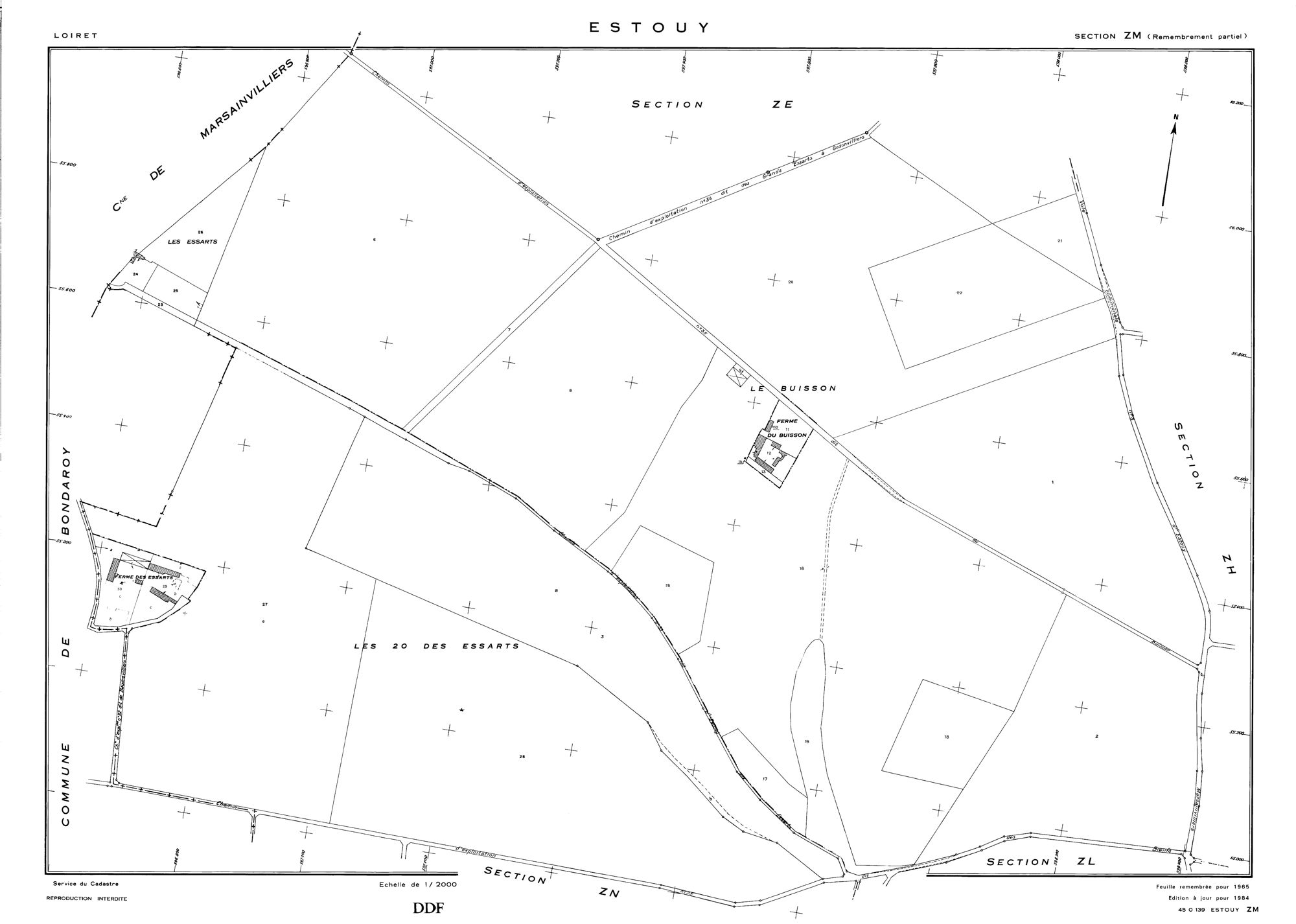 Estouy - Sections