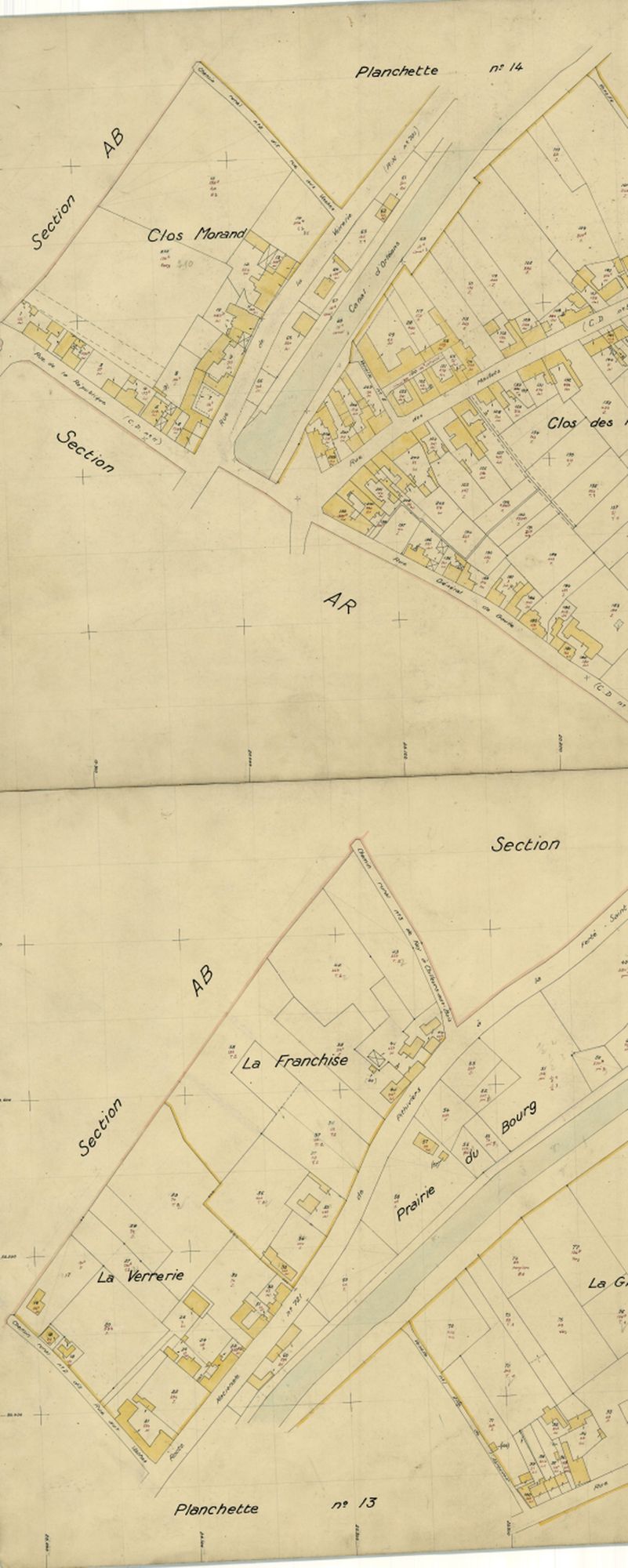 Fay-aux-Loges - Sections