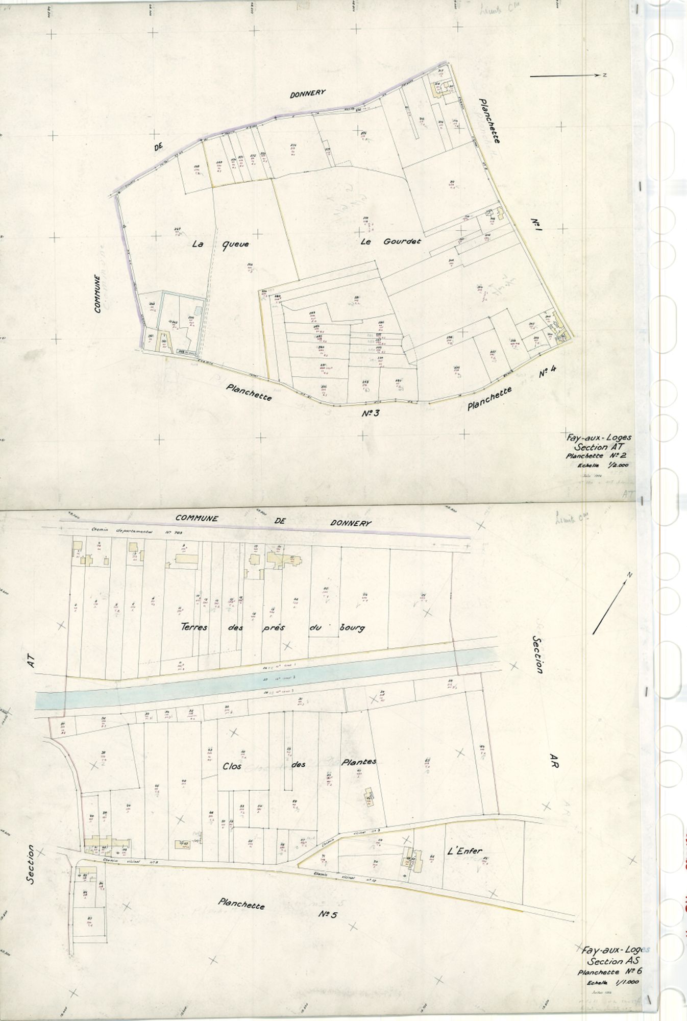 Fay-aux-Loges - Sections