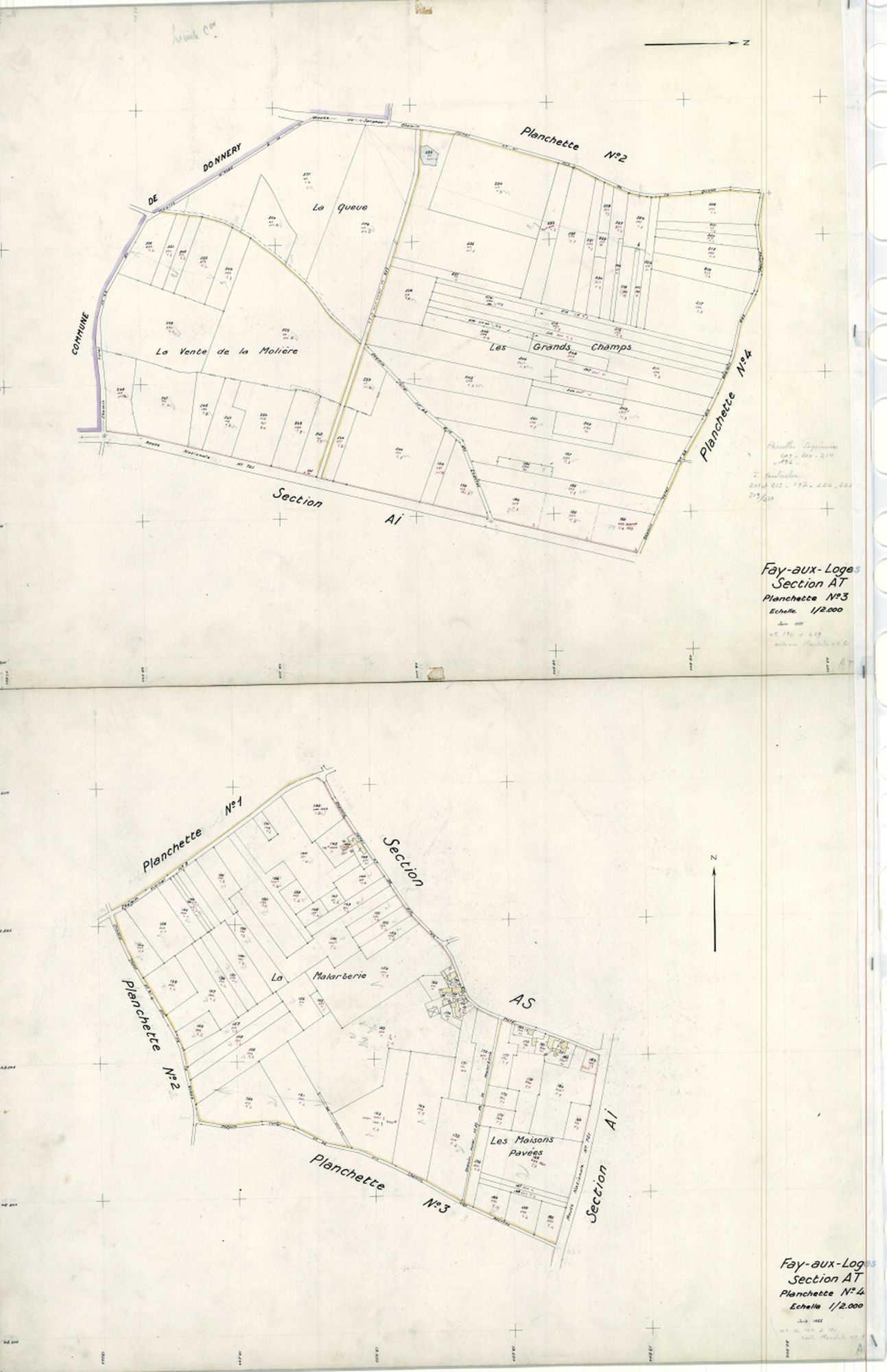 Fay-aux-Loges - Sections
