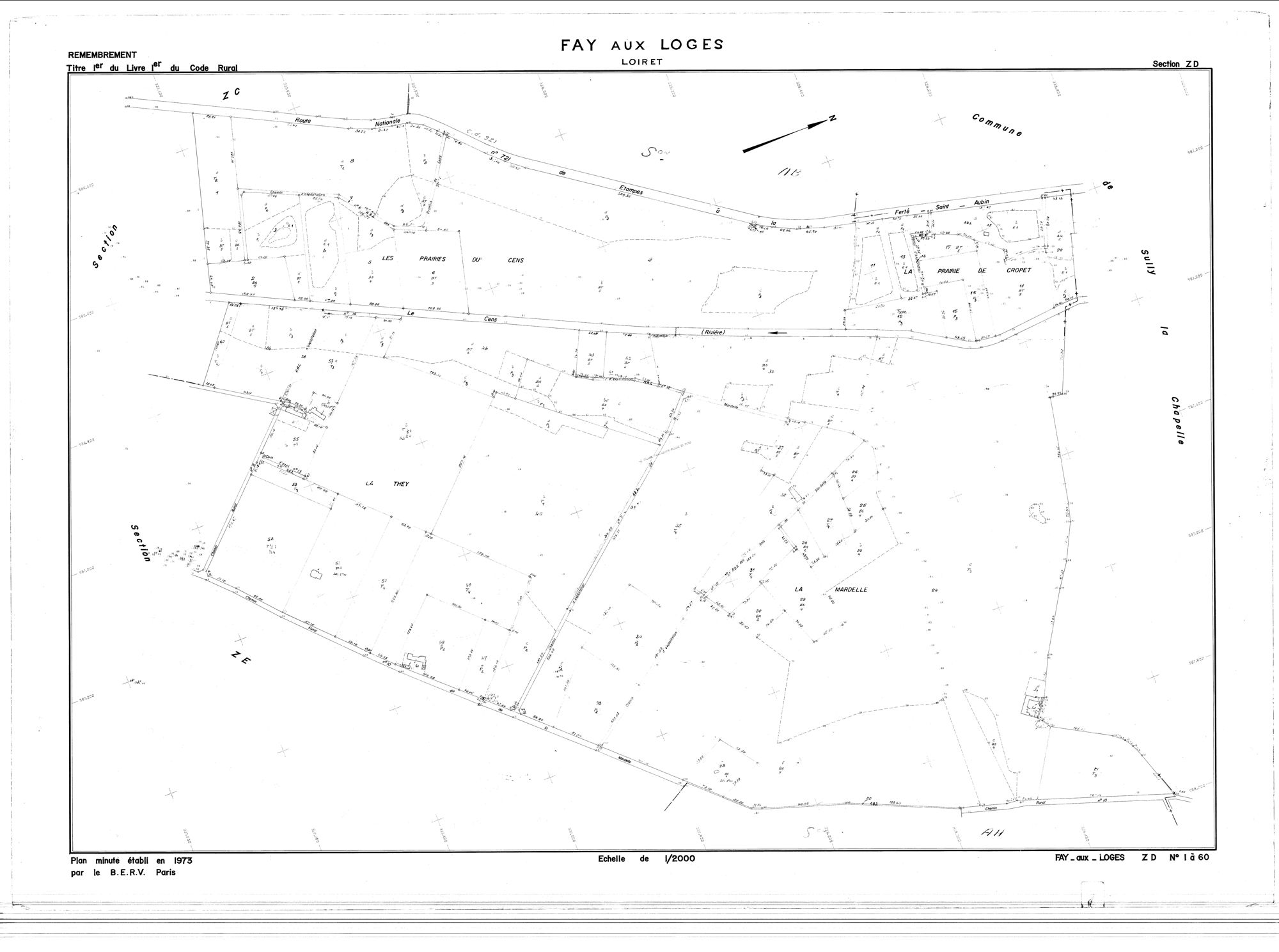 Fay-aux-Loges - Sections