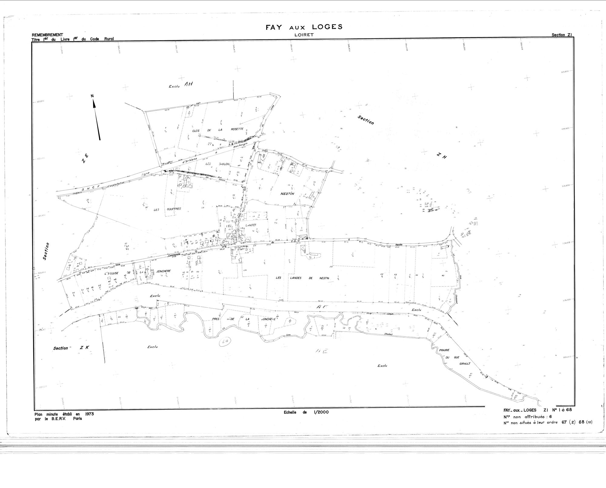 Fay-aux-Loges - Sections