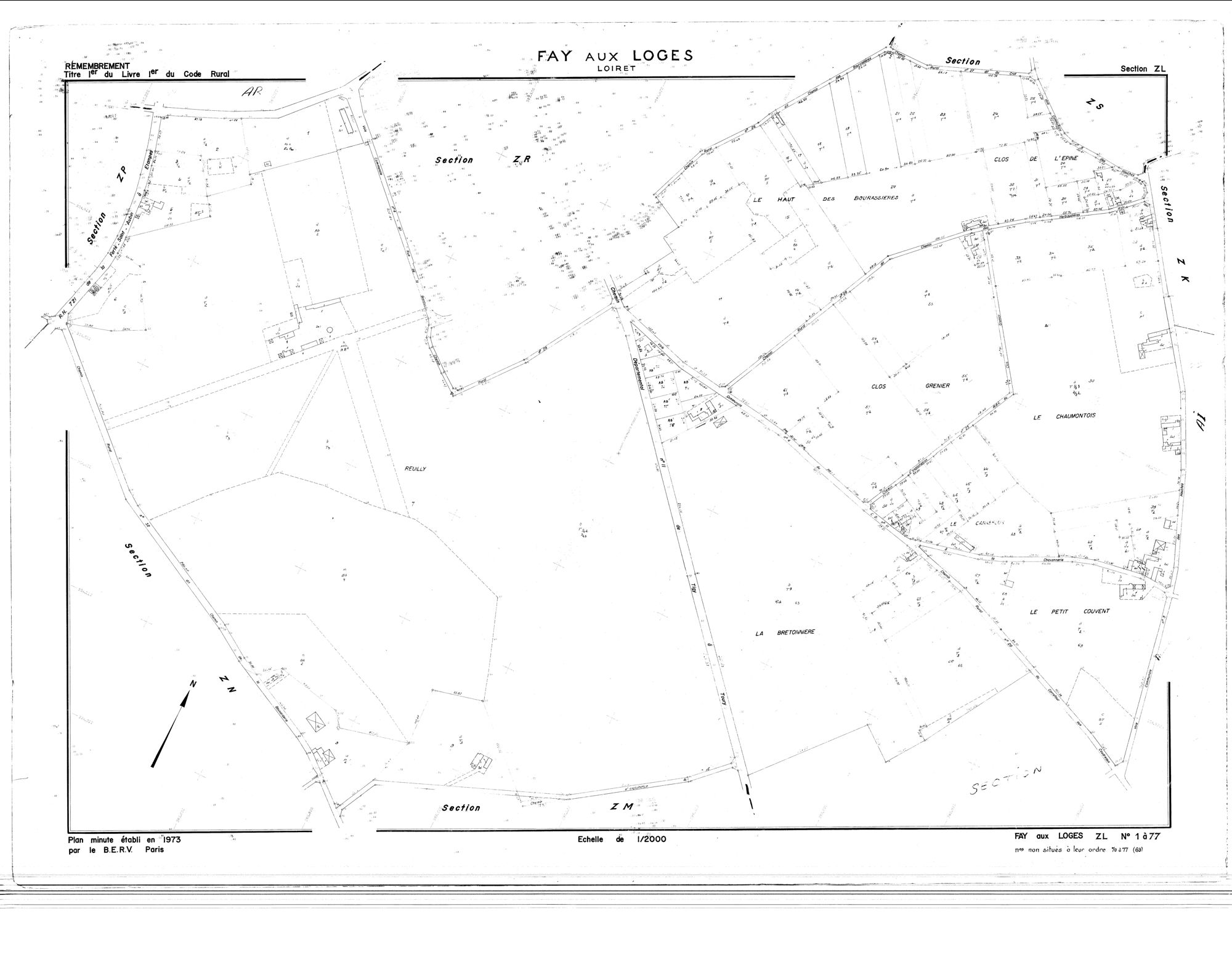 Fay-aux-Loges - Sections