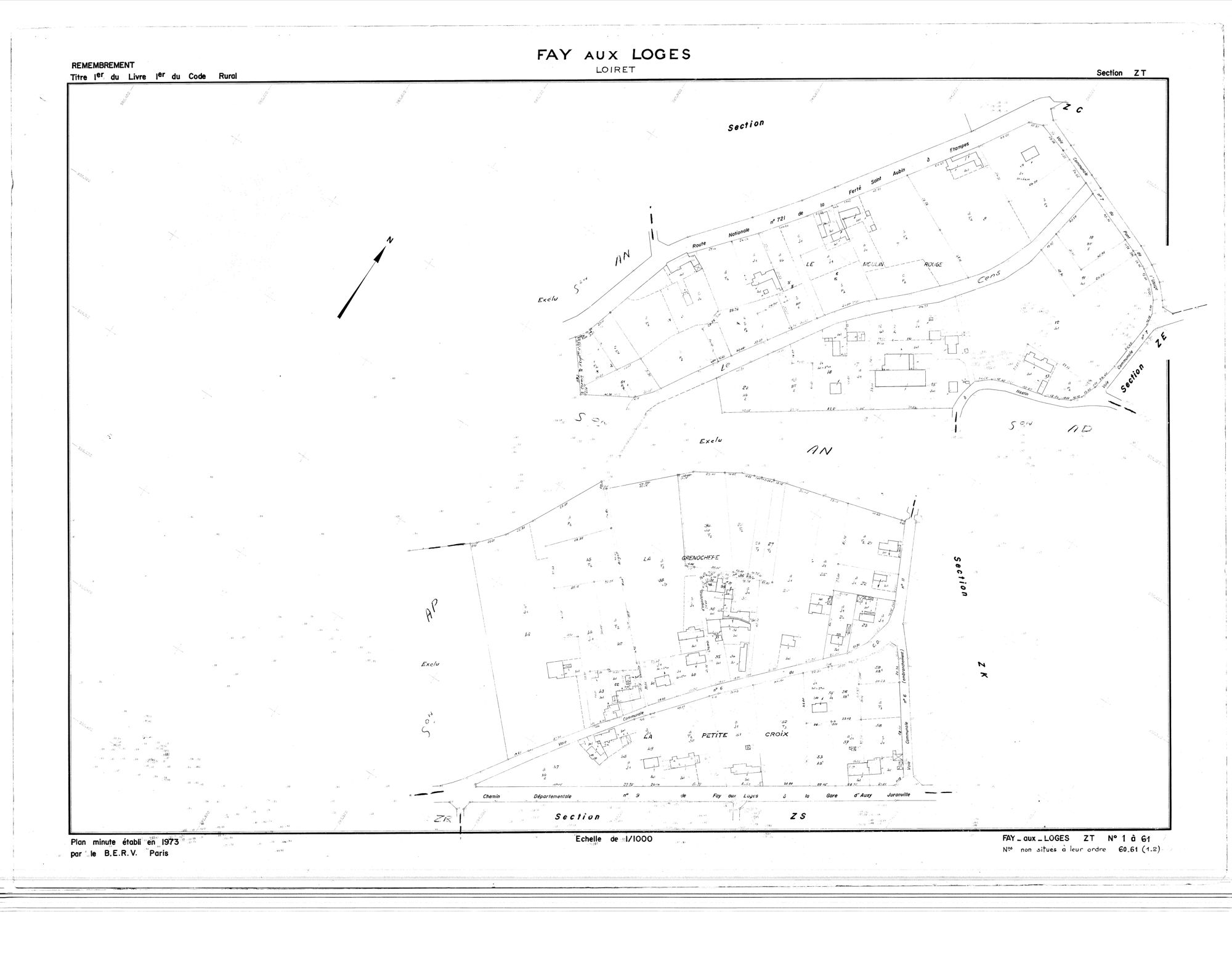 Fay-aux-Loges - Sections
