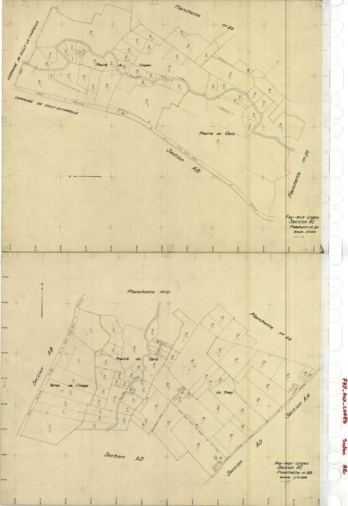 Fay-aux-Loges - Sections