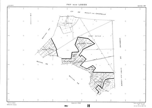 Fay-aux-Loges - Sections