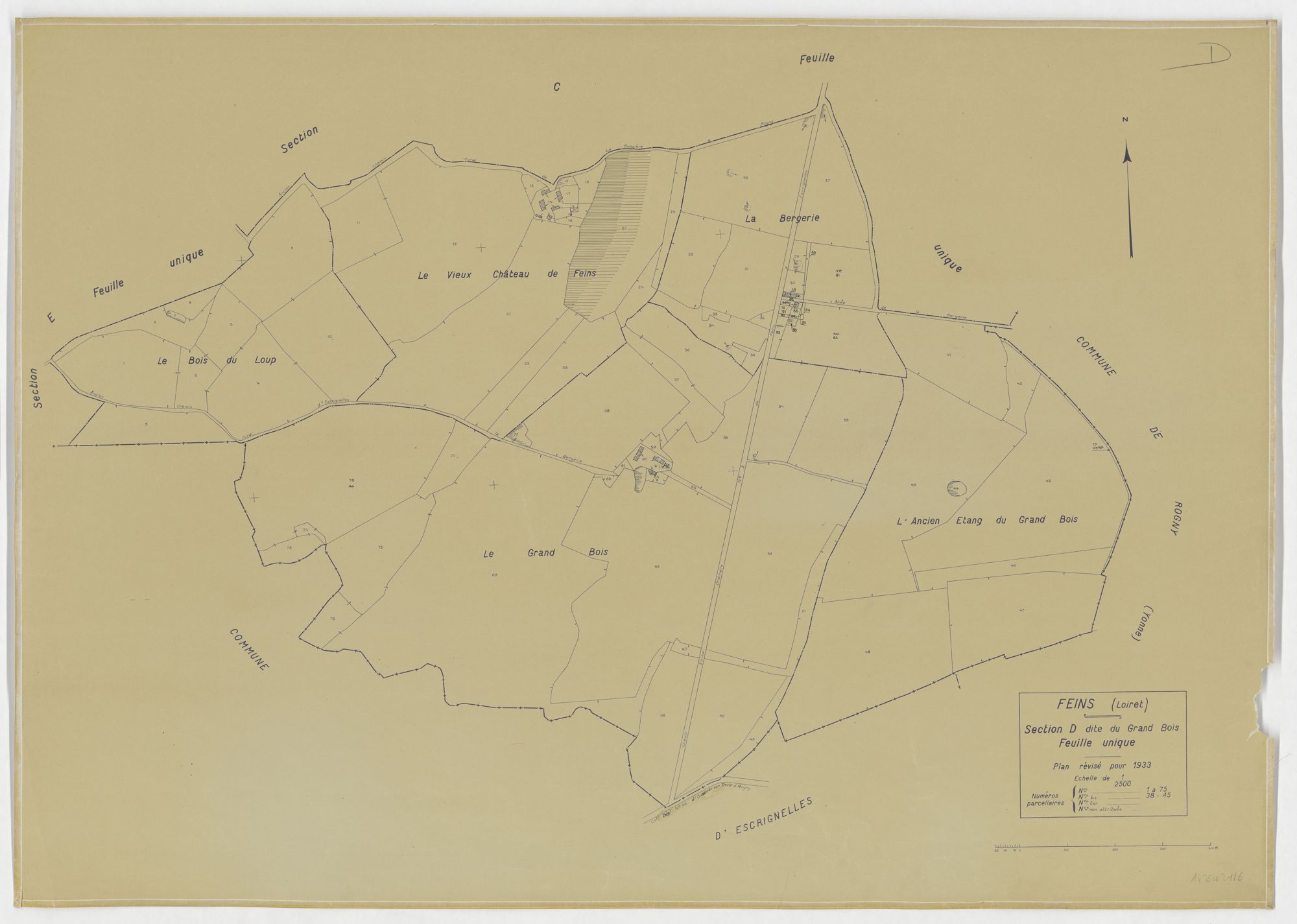 Feins-en-Gâtinais - Sections