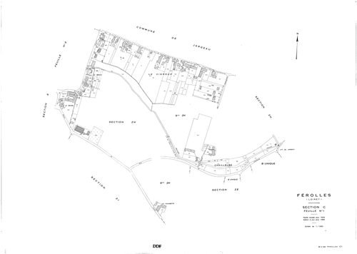 Férolles - Sections