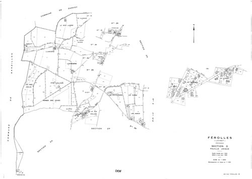 Férolles - Sections