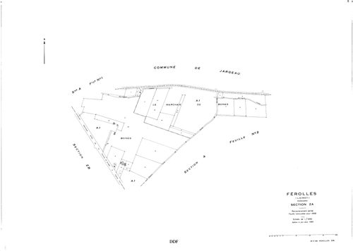Férolles - Sections