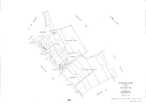Férolles - Sections