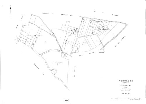 Férolles - Sections