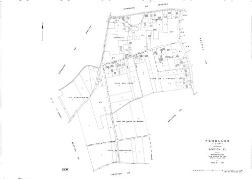 Férolles - Sections
