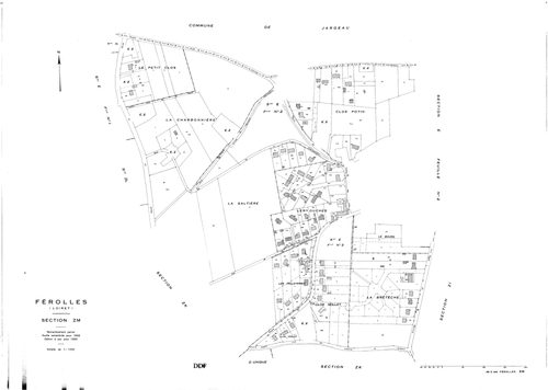 Férolles - Sections