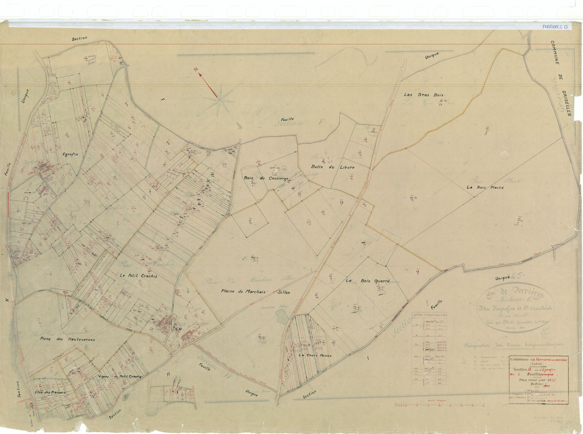 Ferrières-en-Gâtinais - Sections