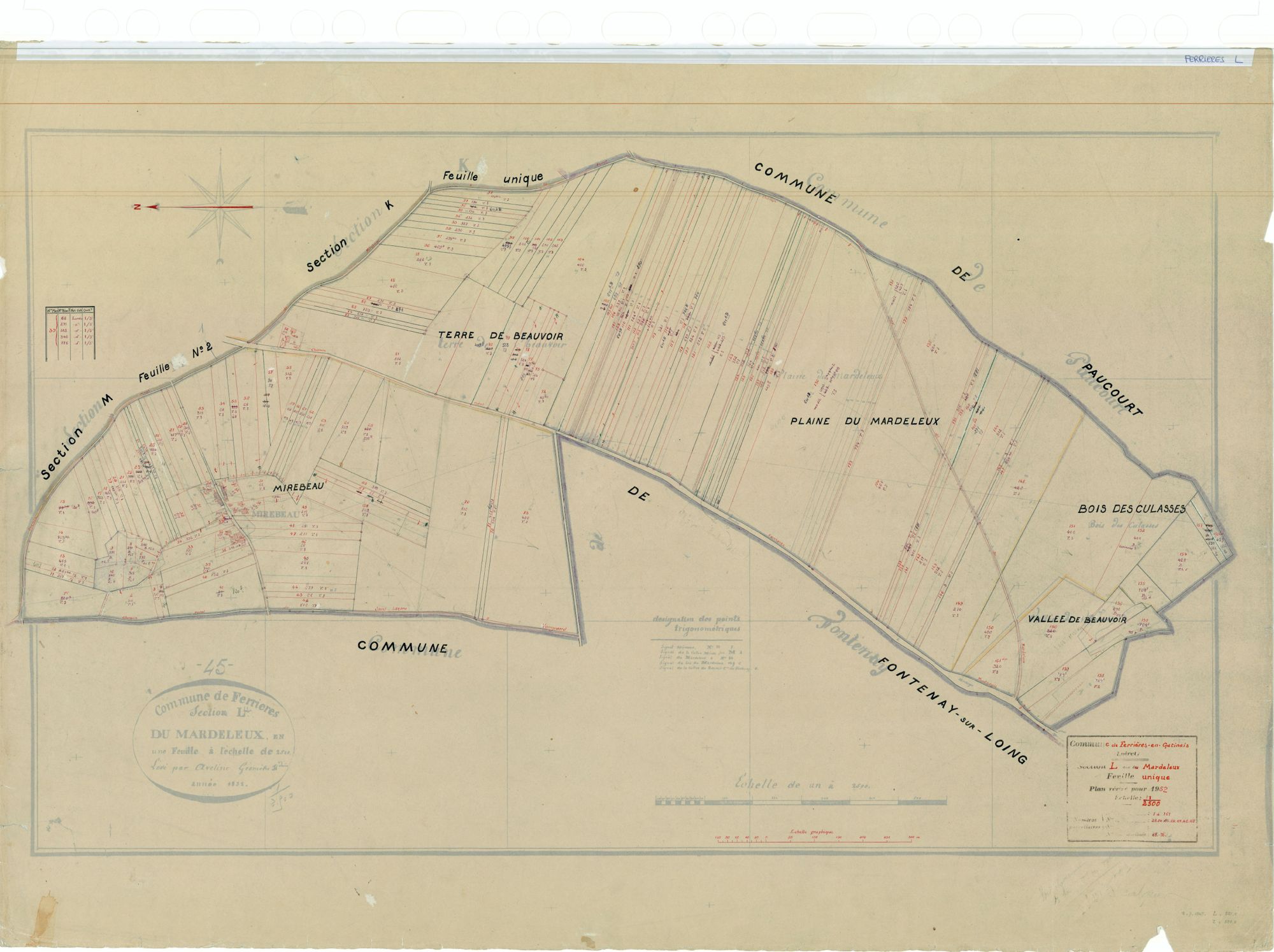 Ferrières-en-Gâtinais - Sections