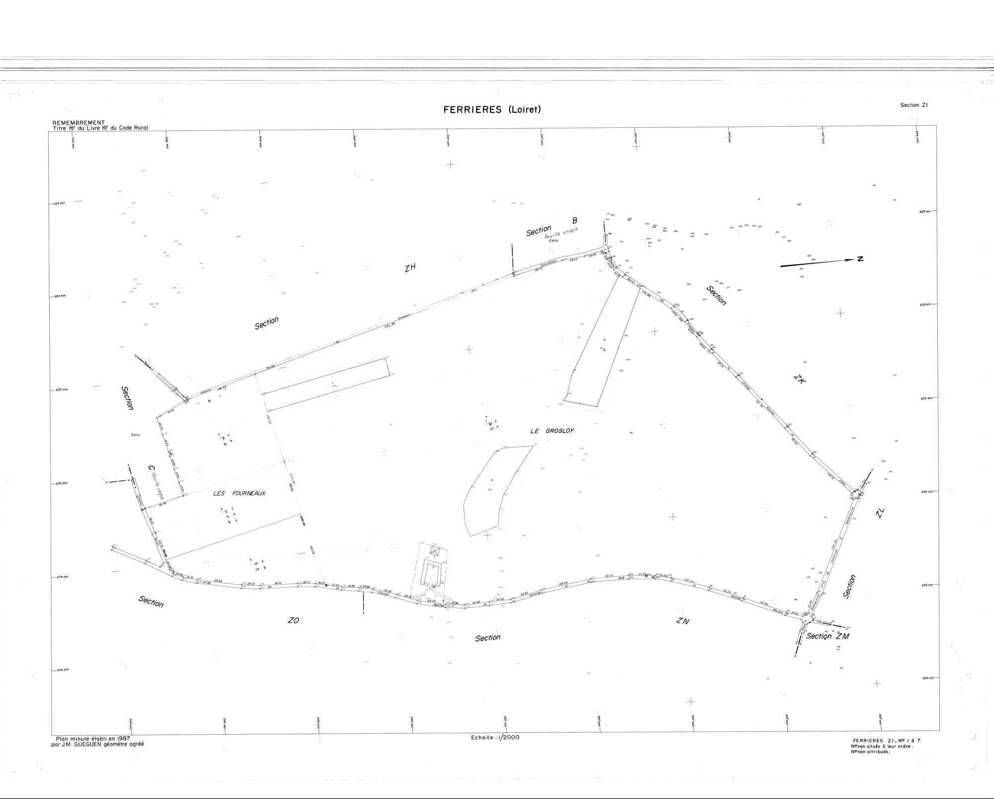 Ferrières-en-Gâtinais - Sections