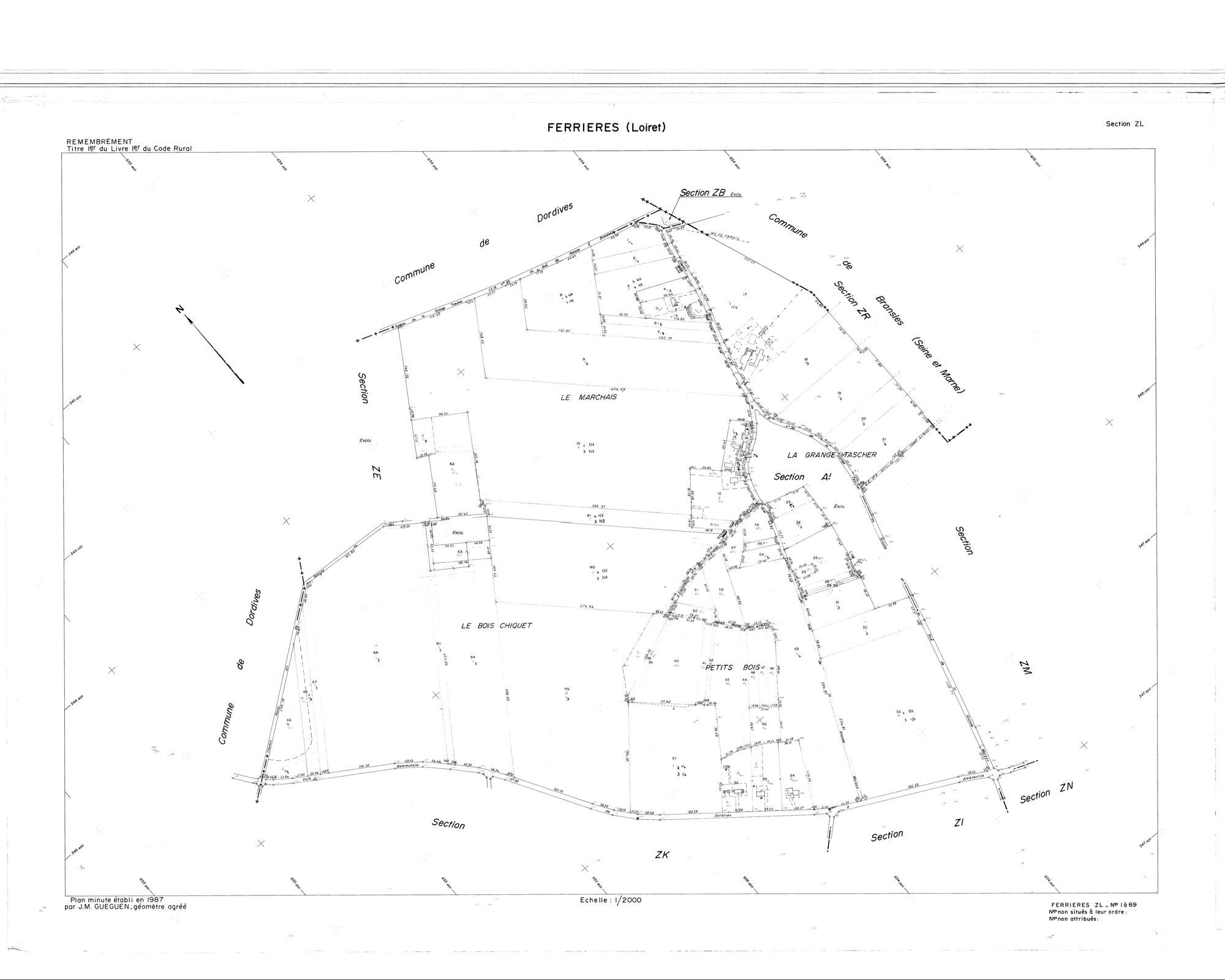 Ferrières-en-Gâtinais - Sections