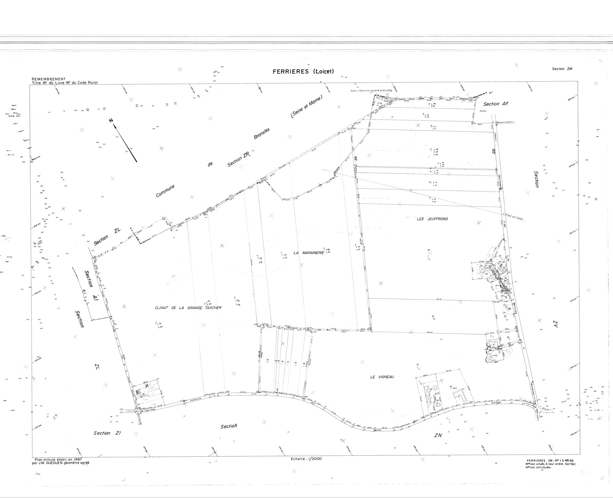 Ferrières-en-Gâtinais - Sections