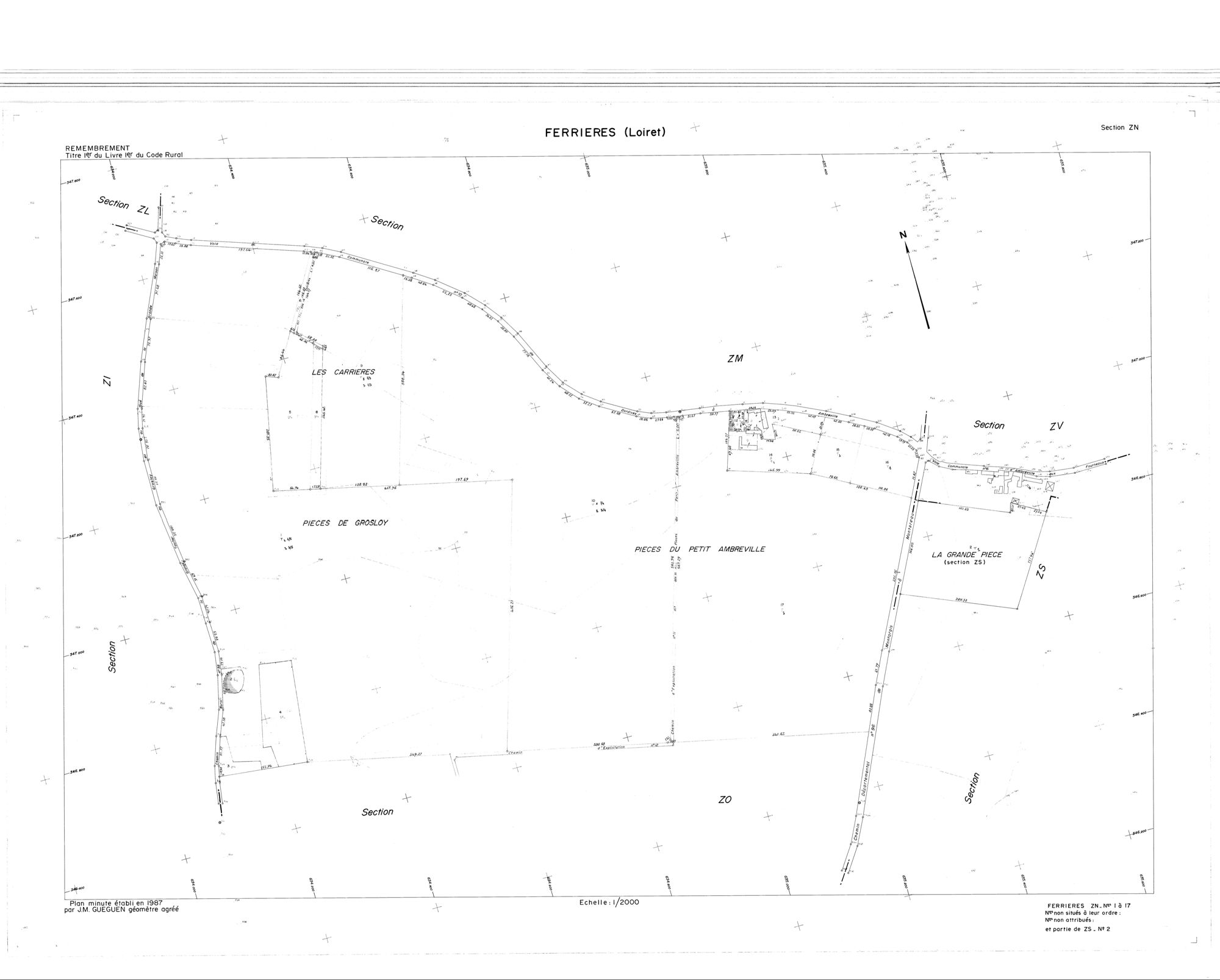 Ferrières-en-Gâtinais - Sections
