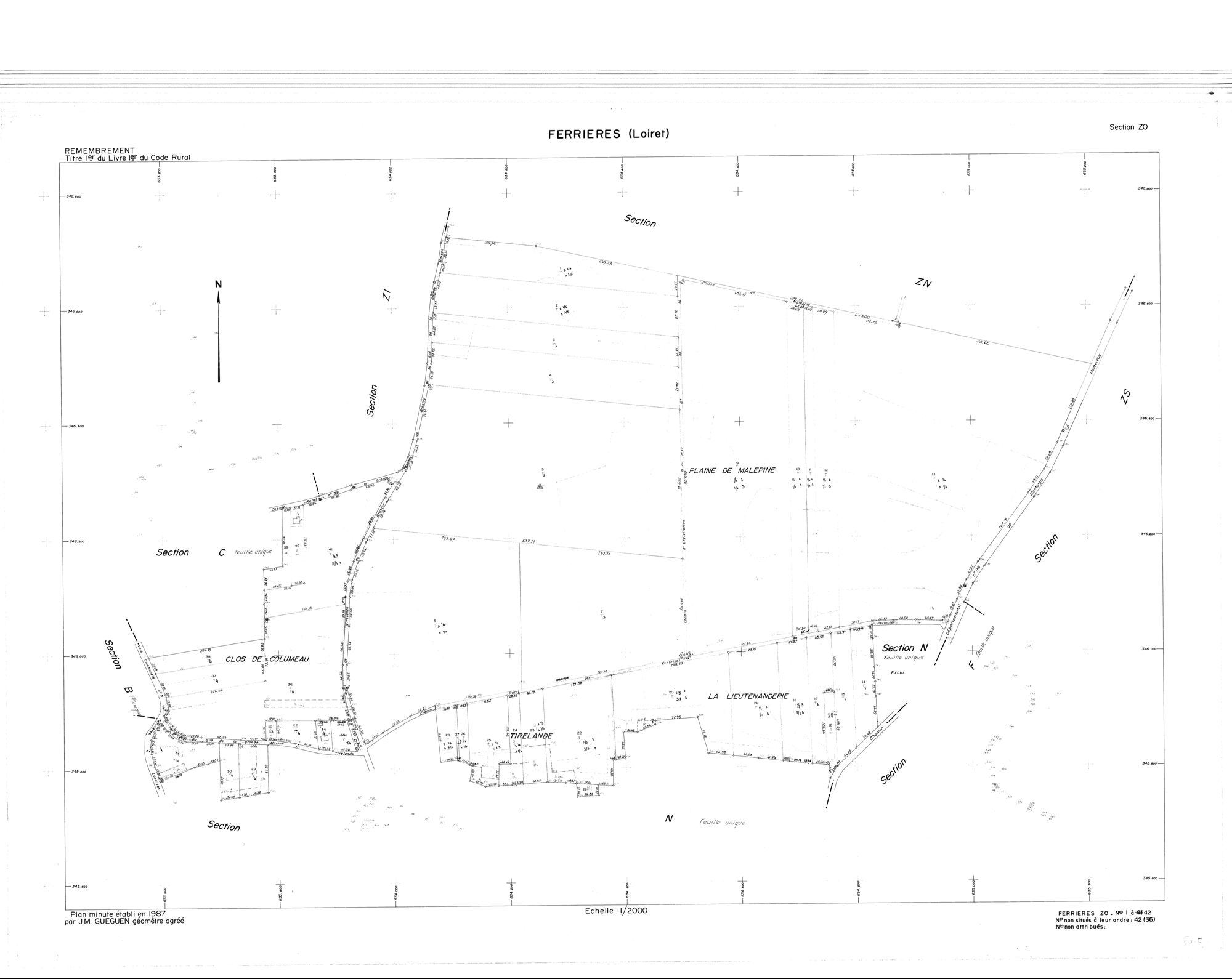 Ferrières-en-Gâtinais - Sections