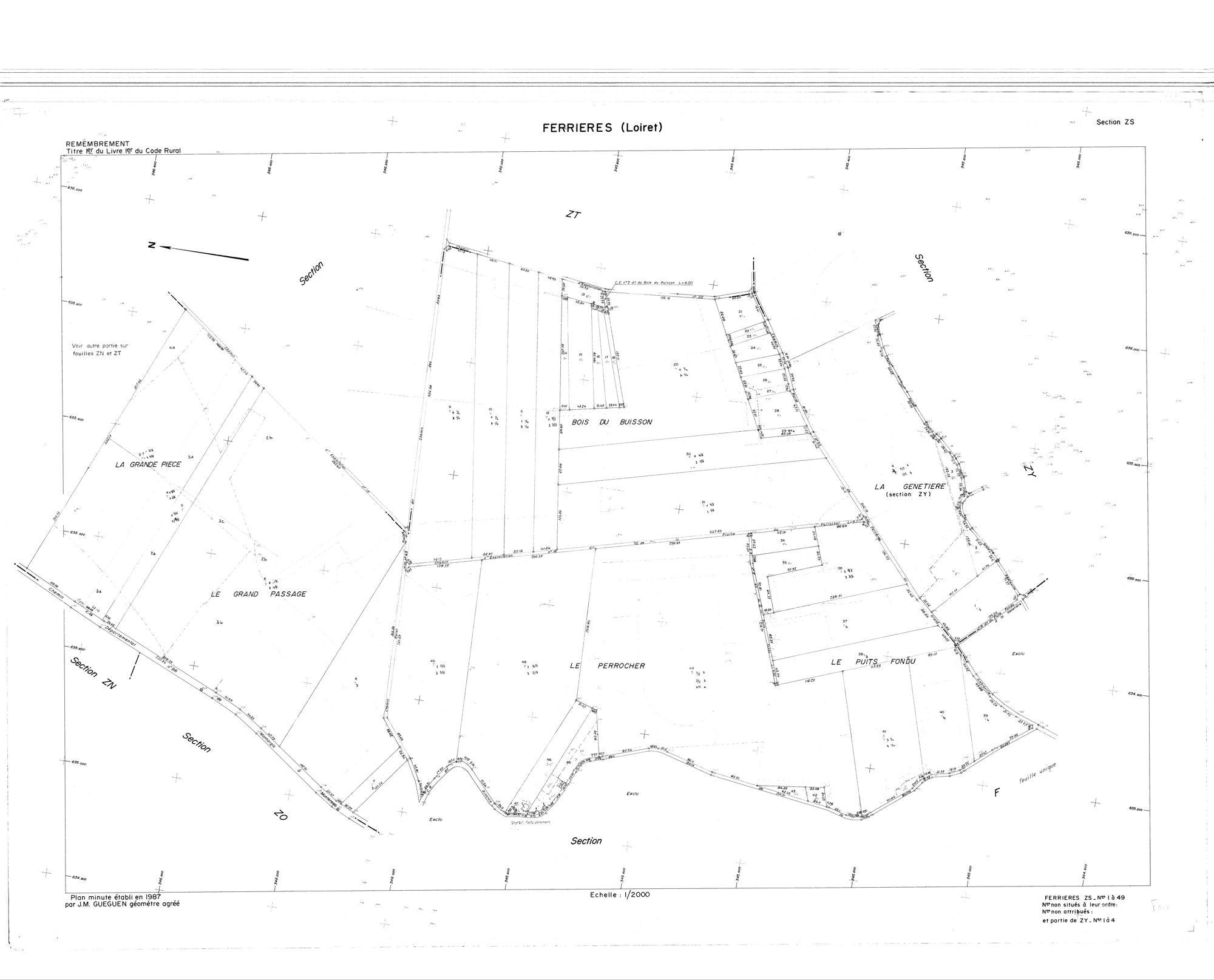 Ferrières-en-Gâtinais - Sections