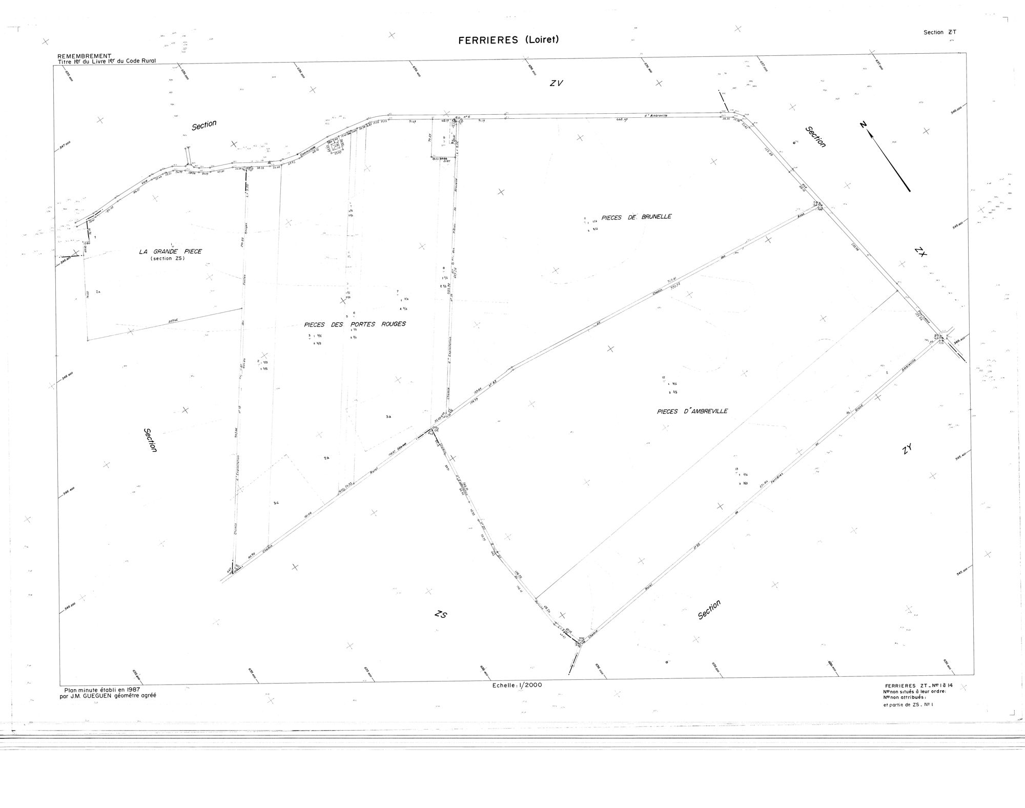 Ferrières-en-Gâtinais - Sections