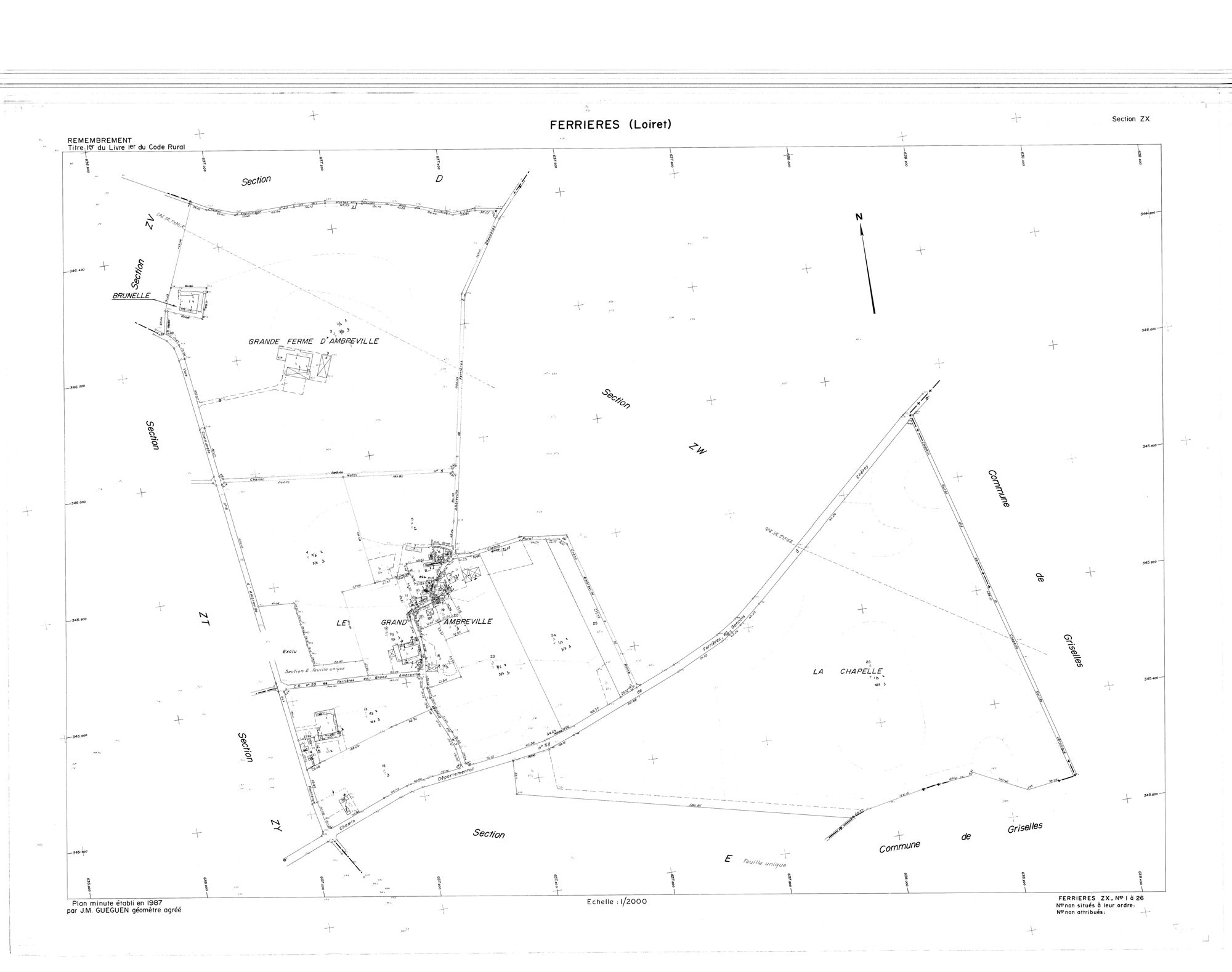 Ferrières-en-Gâtinais - Sections