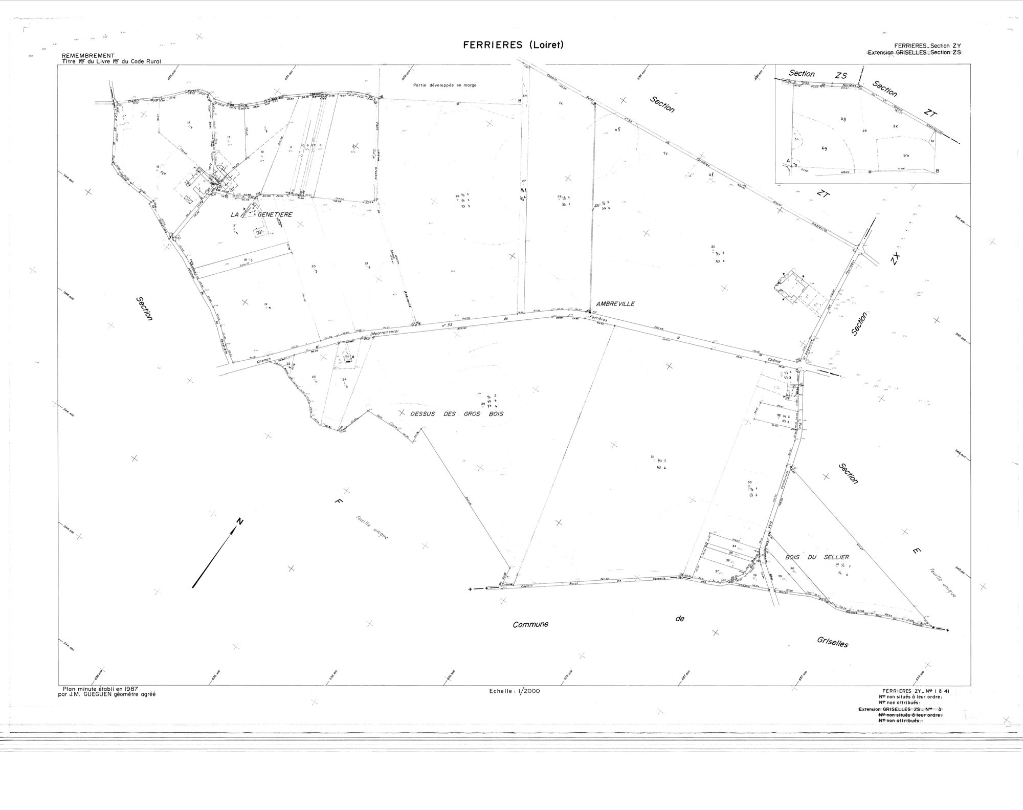 Ferrières-en-Gâtinais - Sections