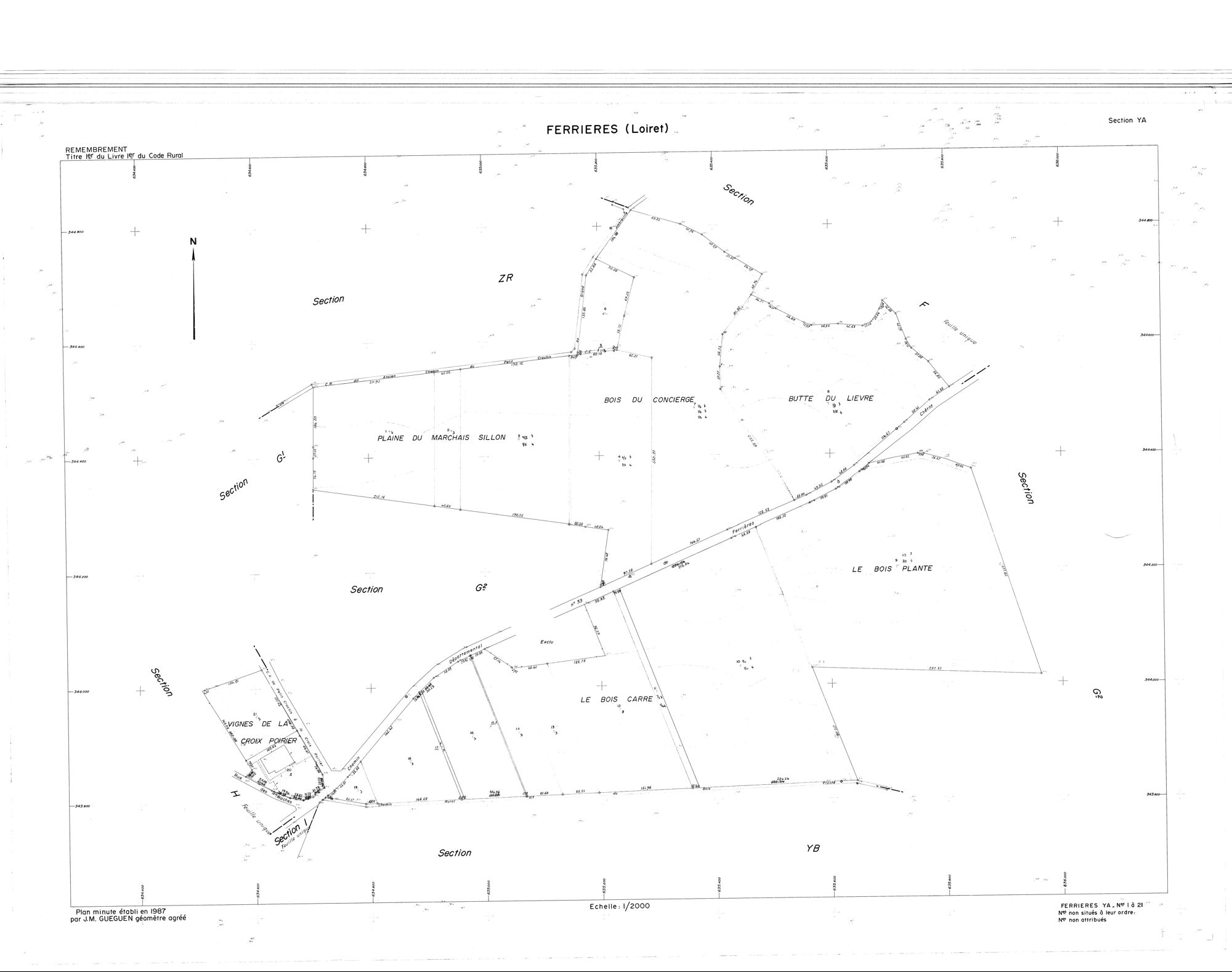 Ferrières-en-Gâtinais - Sections