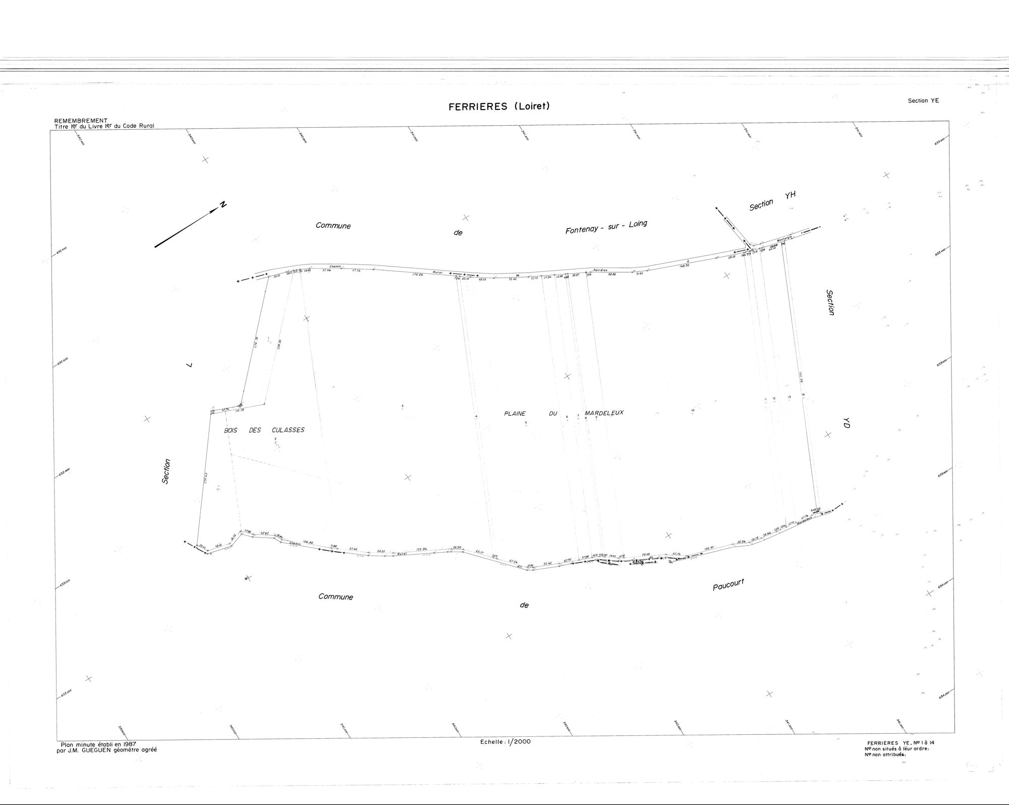Ferrières-en-Gâtinais - Sections