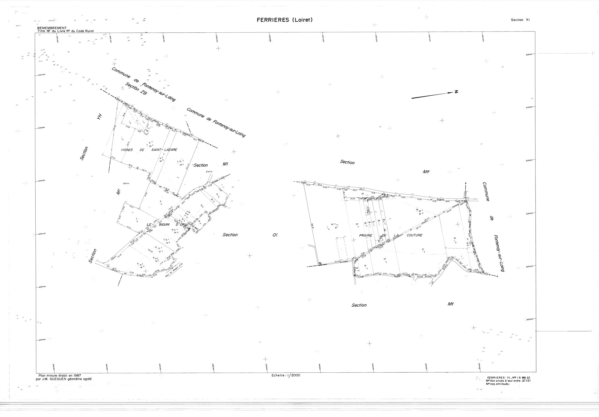 Ferrières-en-Gâtinais - Sections