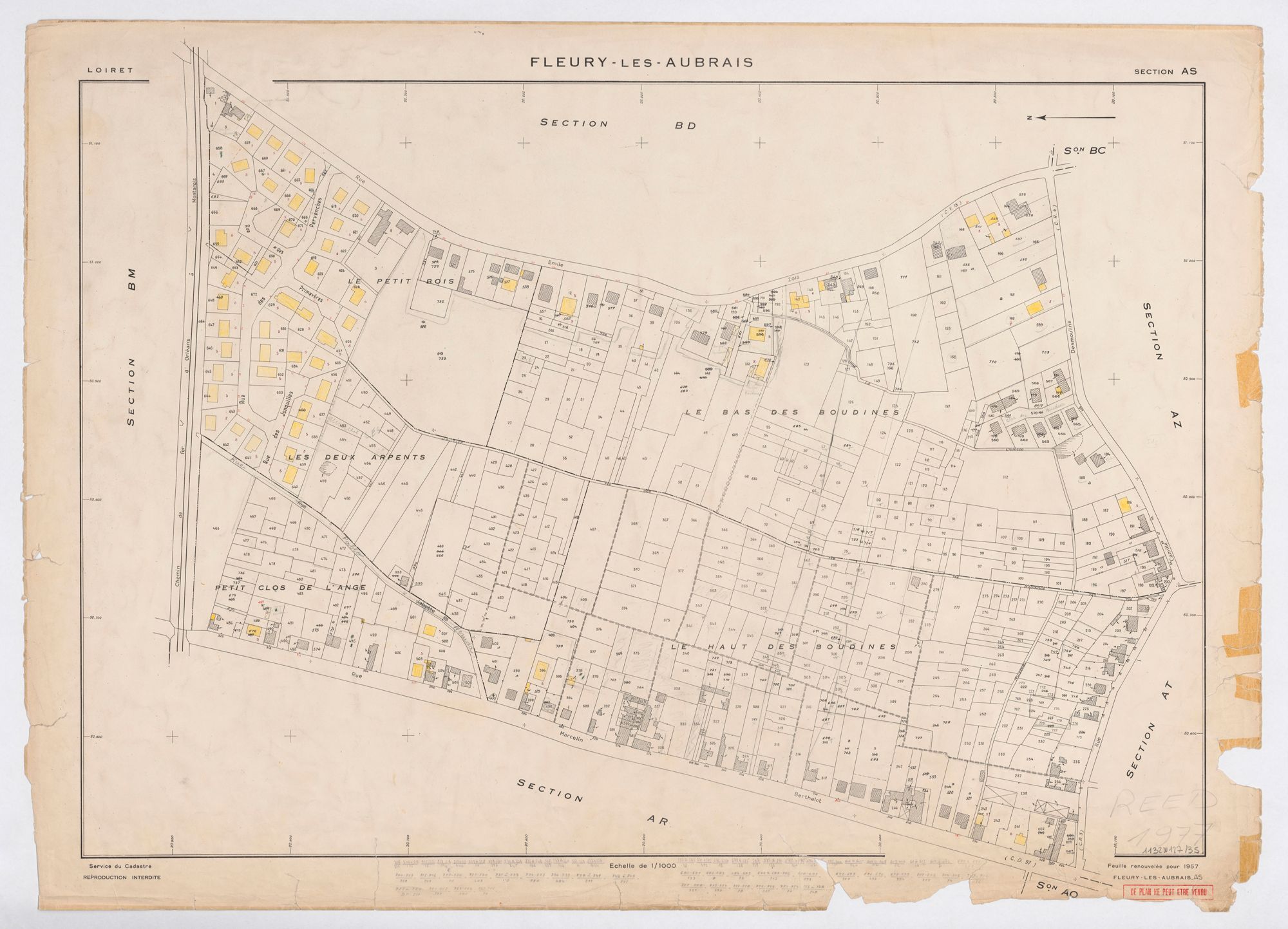 Fleury-les-Aubrais - Sections