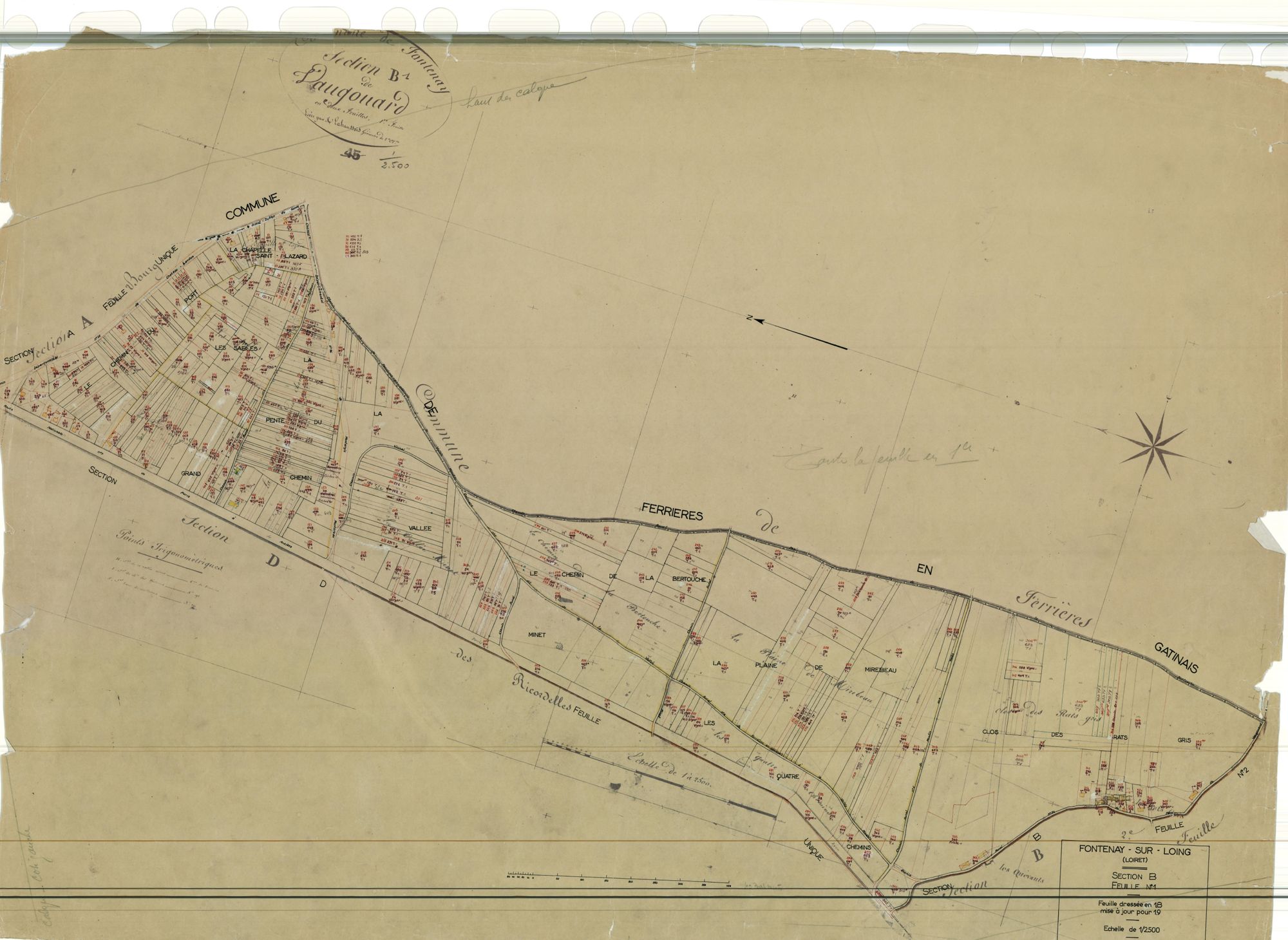 Fontenay-sur-Loing - Sections