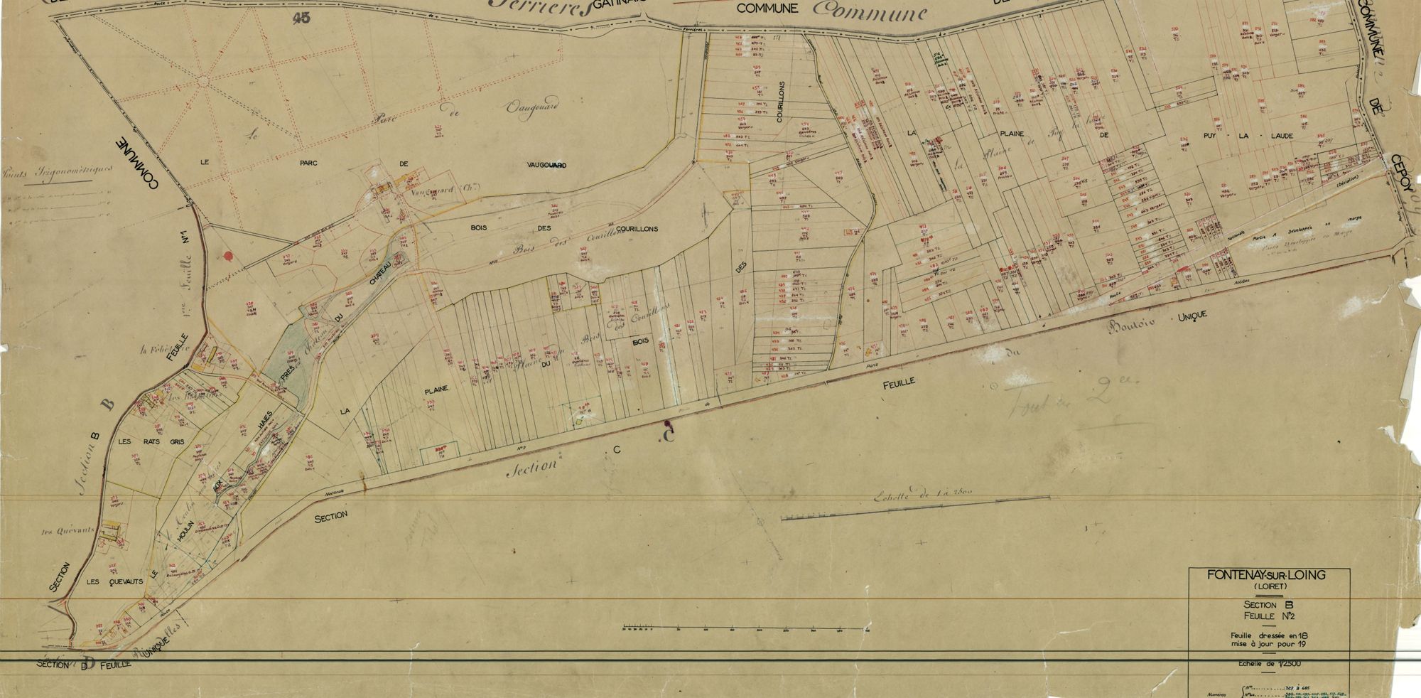 Fontenay-sur-Loing - Sections