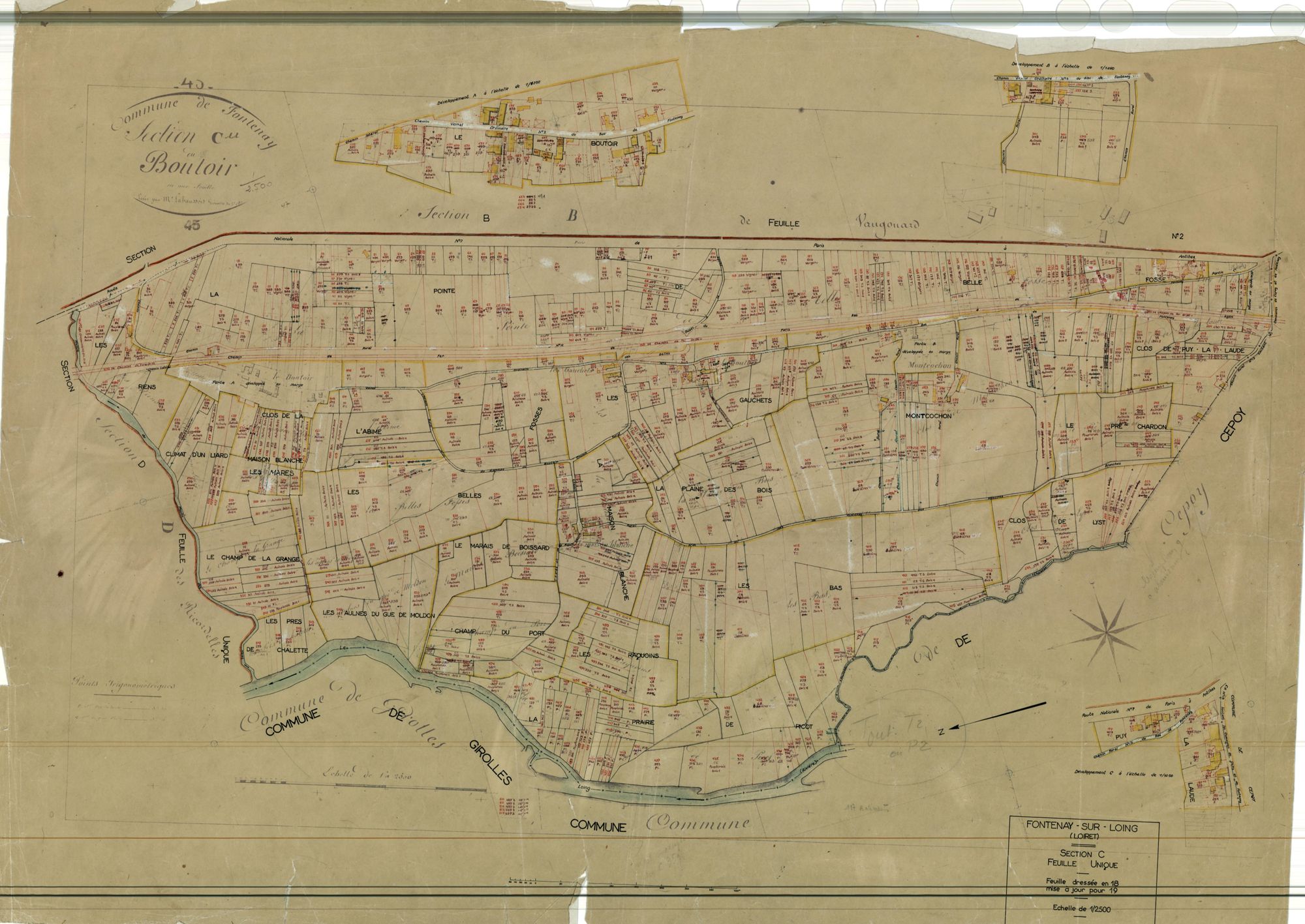 Fontenay-sur-Loing - Sections