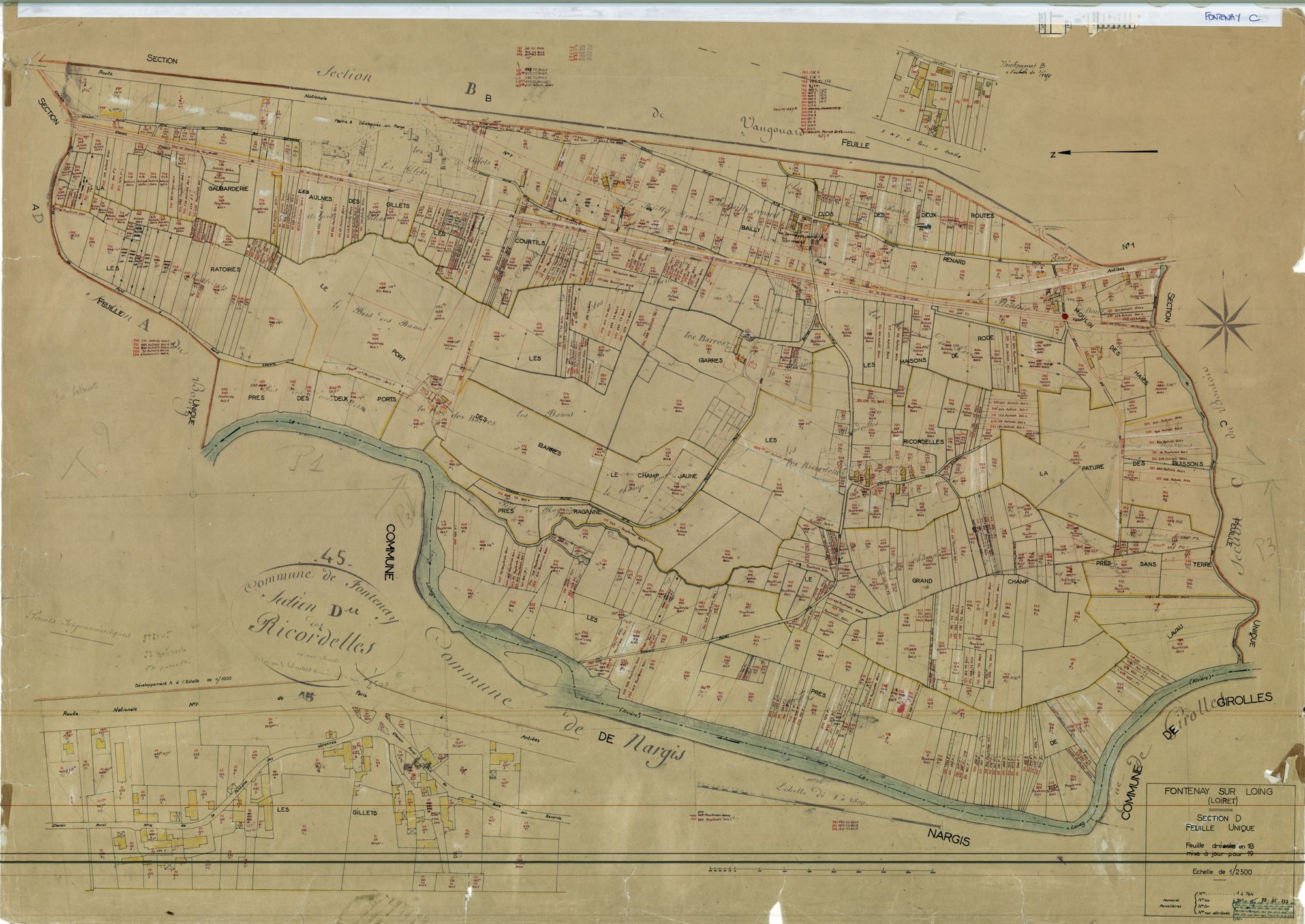 Fontenay-sur-Loing - Sections