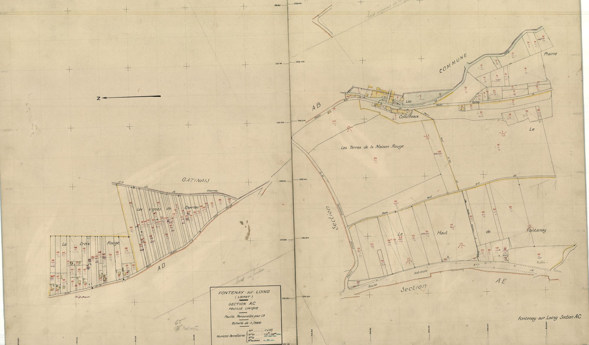 Fontenay-sur-Loing - Sections