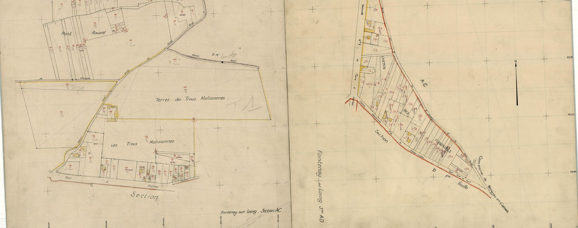 Fontenay-sur-Loing - Sections