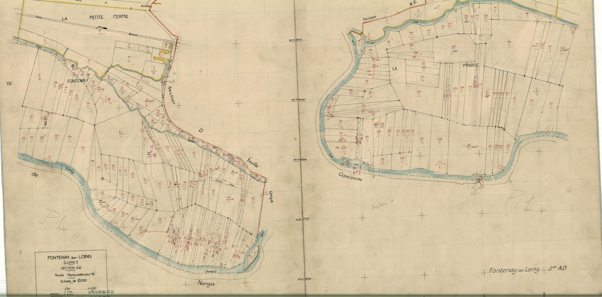 Fontenay-sur-Loing - Sections