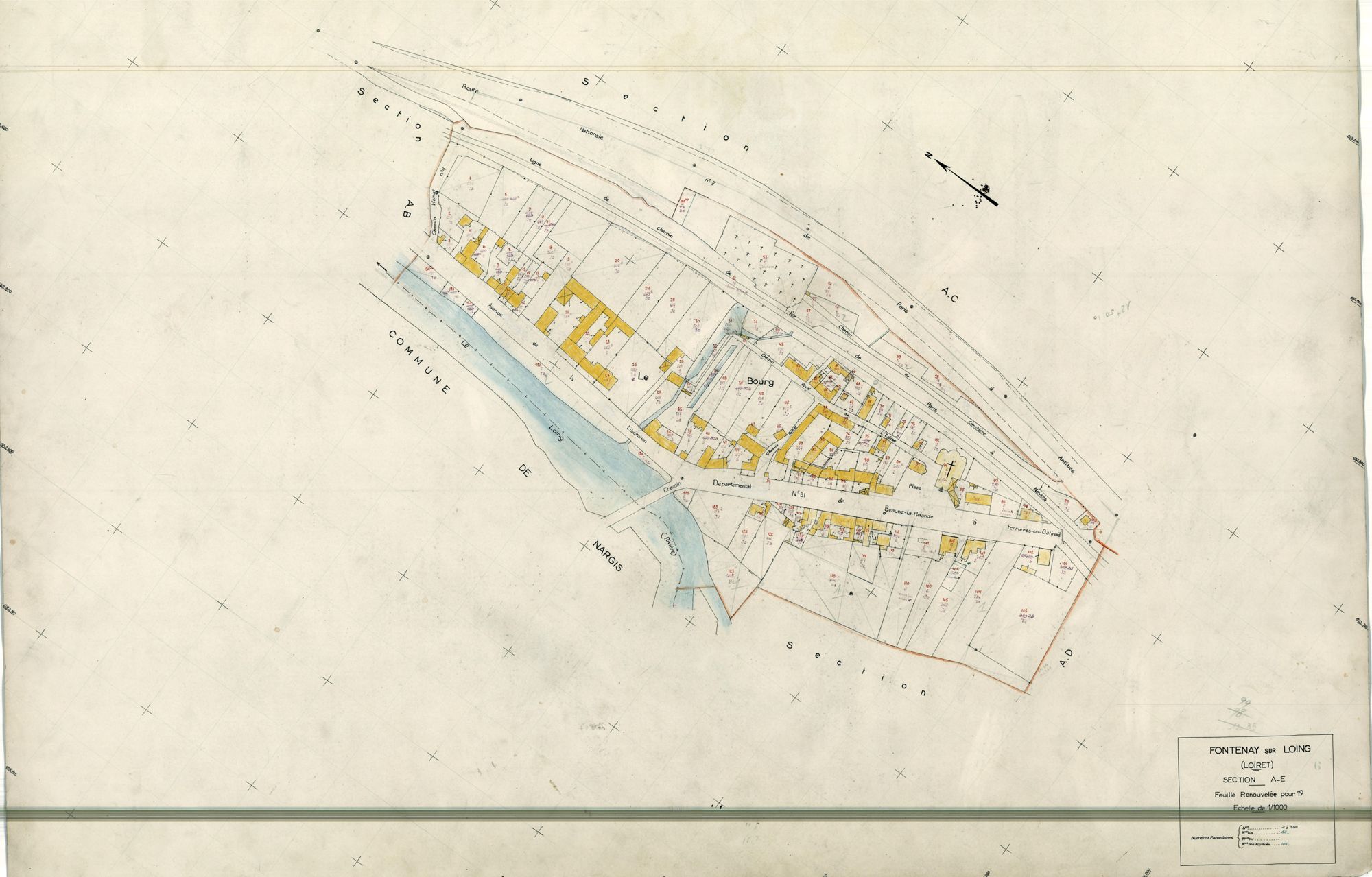 Fontenay-sur-Loing - Sections