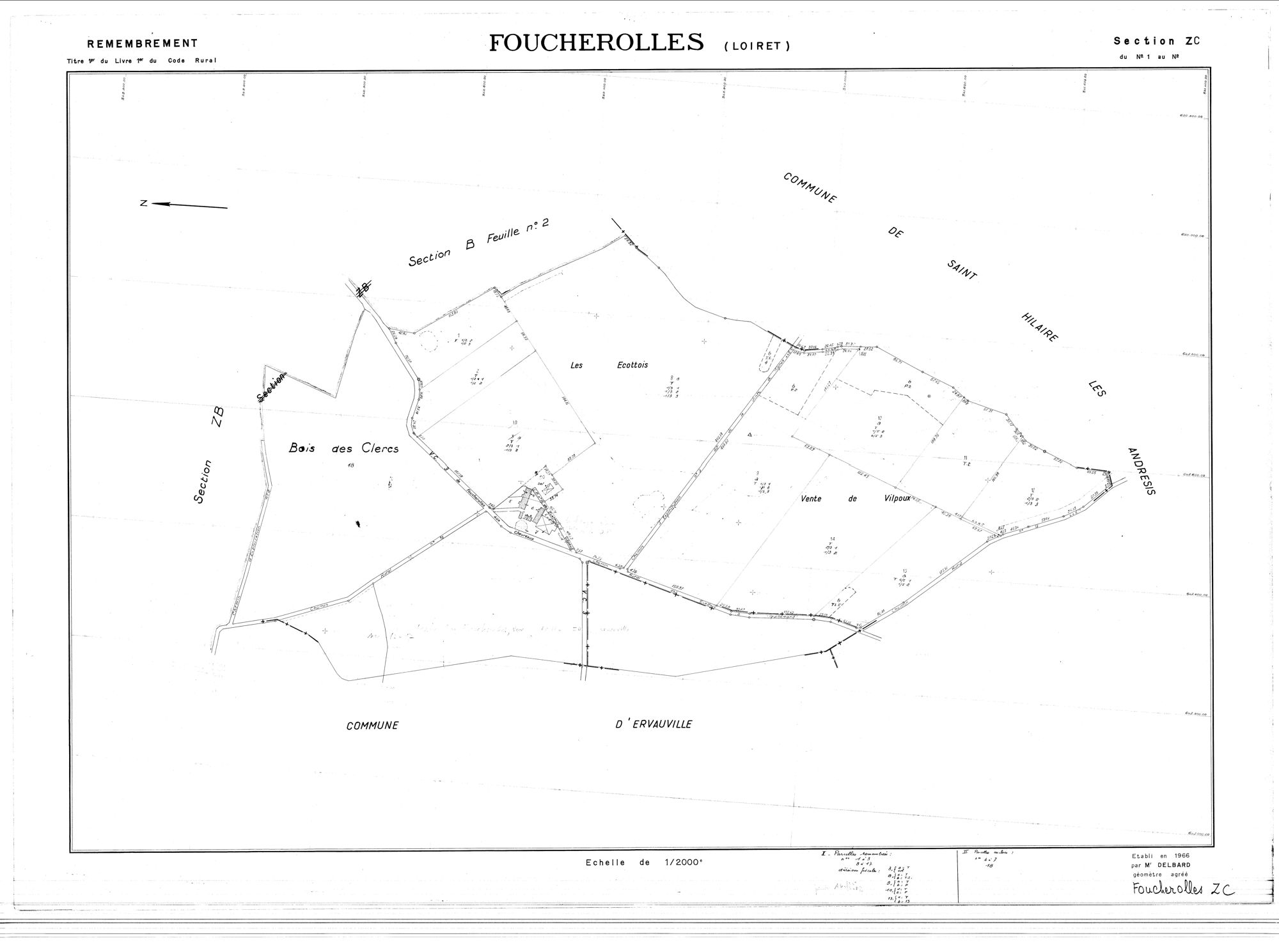 Foucherolles - Sections